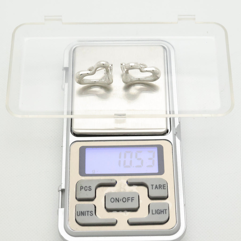 TIFFANY&Co. オープンハート エルサペレッティ クリップ イヤリング AG925