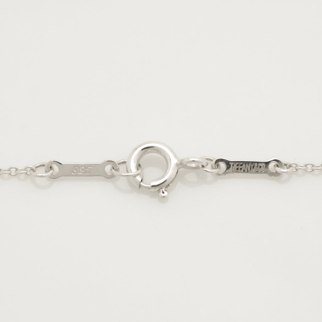 Tiffany & Co. Peretti Curved Full Heart Necklace Sterling Silver 925