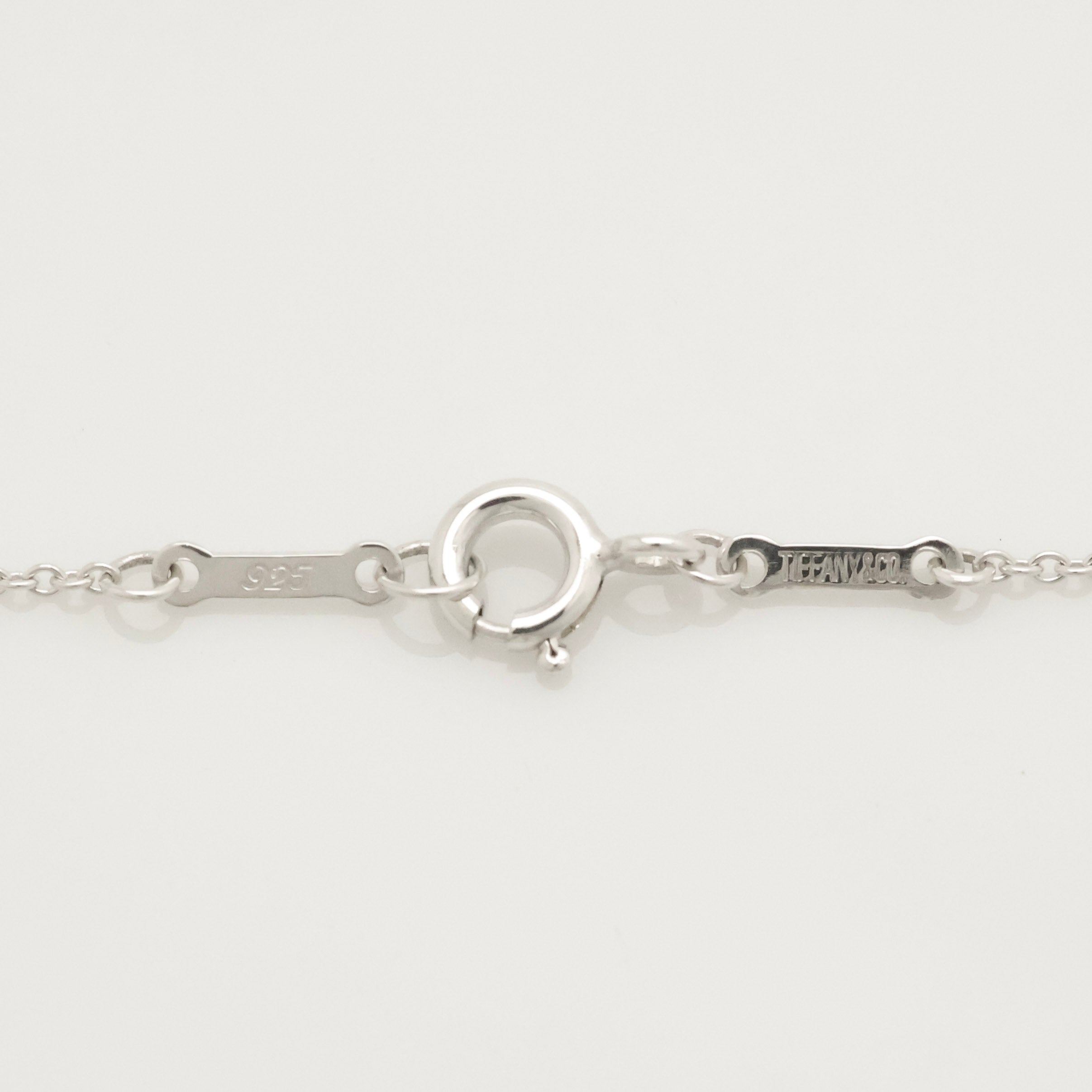 Tiffany & Co. Peretti Curved Full Heart Necklace Sterling Silver 925