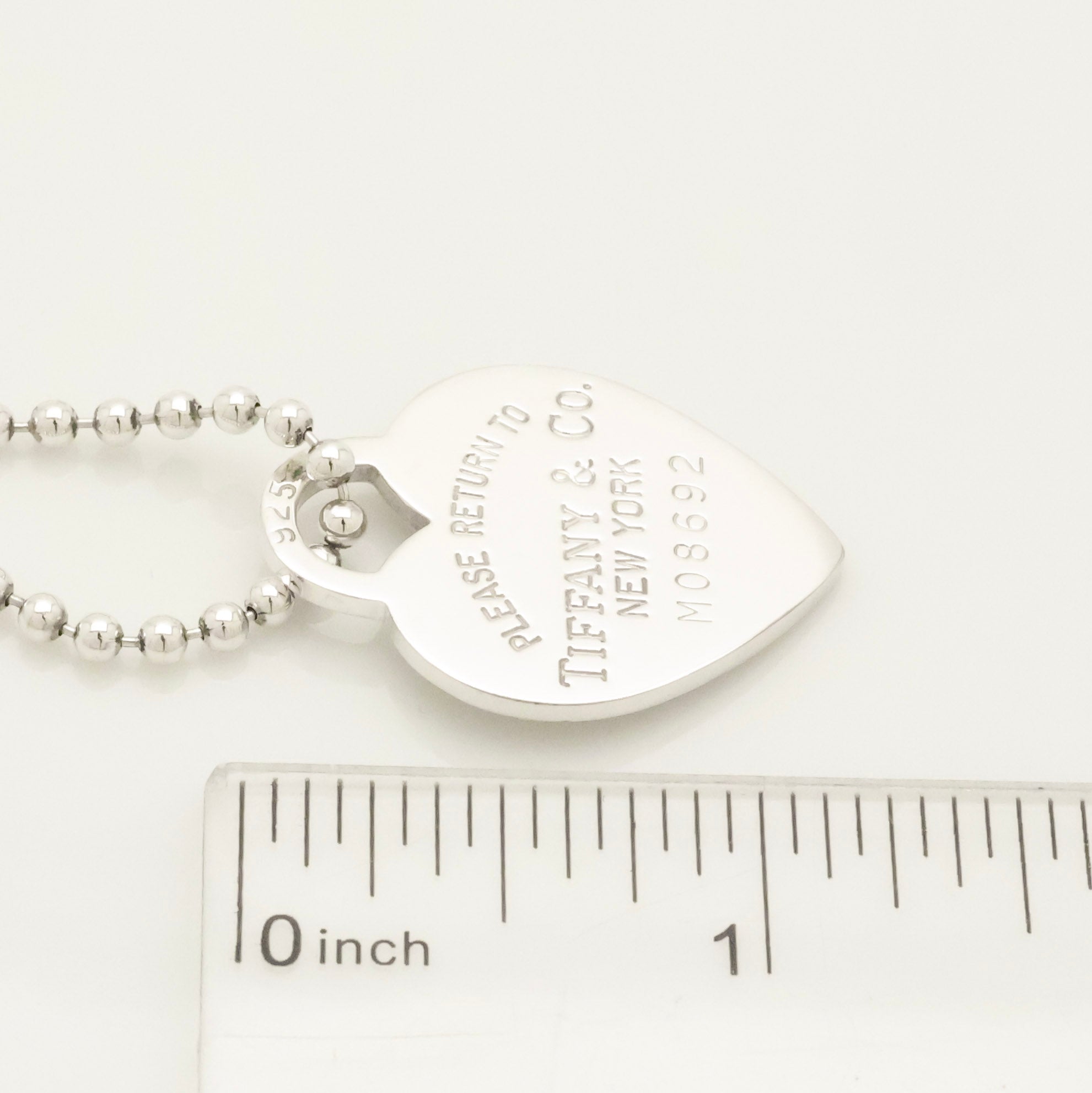 TIFFANY&Co. リターントゥ ティファニー ハート タグ ボール チェーン ネックレス AG925