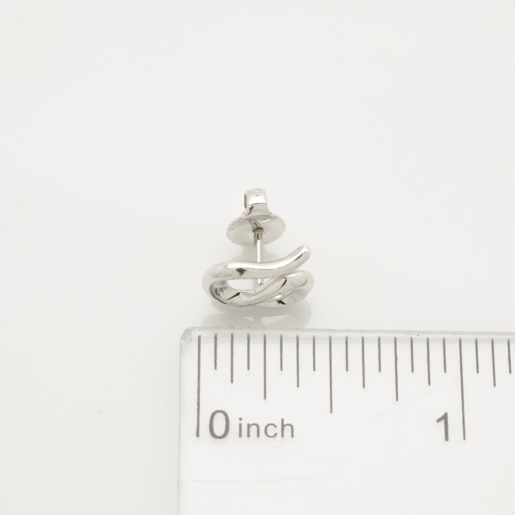 TIFFANY&Co. オープン ウェーブ エルサペレッティ スタッド ピアス AG925