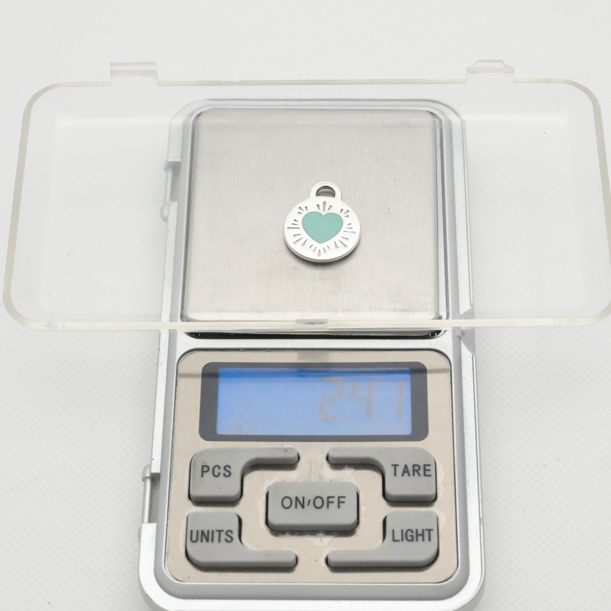 TIFFANY&Co. リターントゥ ティファニー ラウンド タグ エナメル ハート チャーム AG925
