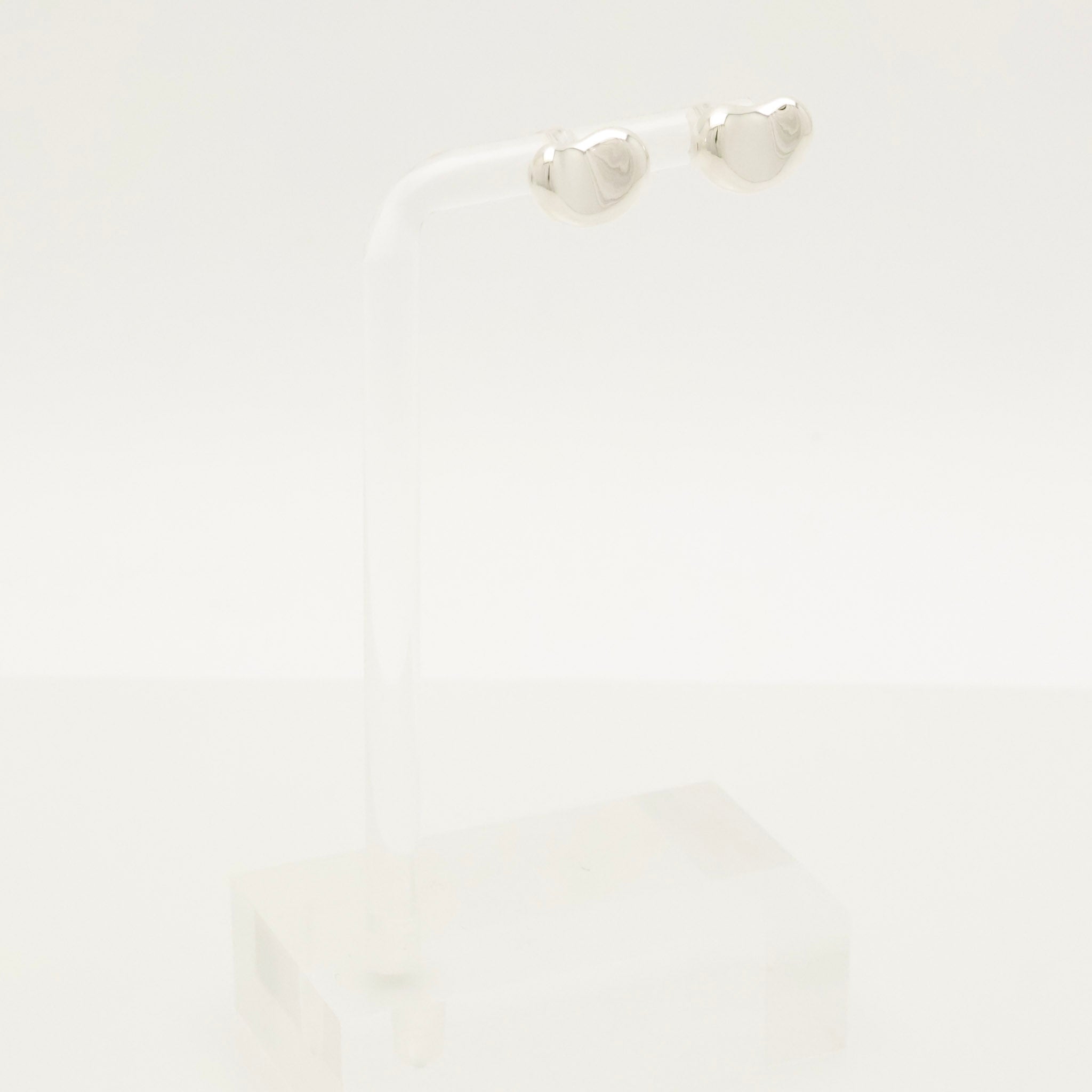 Tiffany & Co. Elsa Peretti Bean Design Earrings Sterling Silver 925