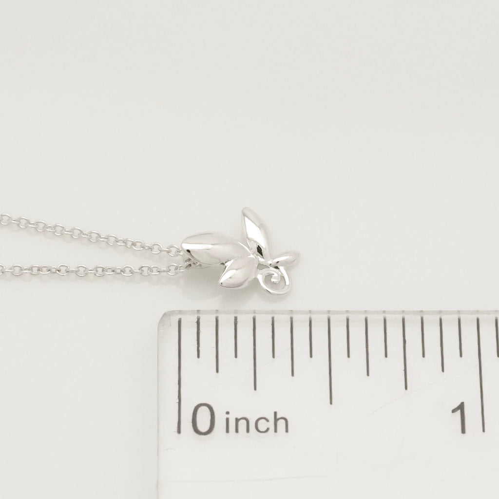 Tiffany & Co. Olive Leaf Necklace Sterling Silver 925 