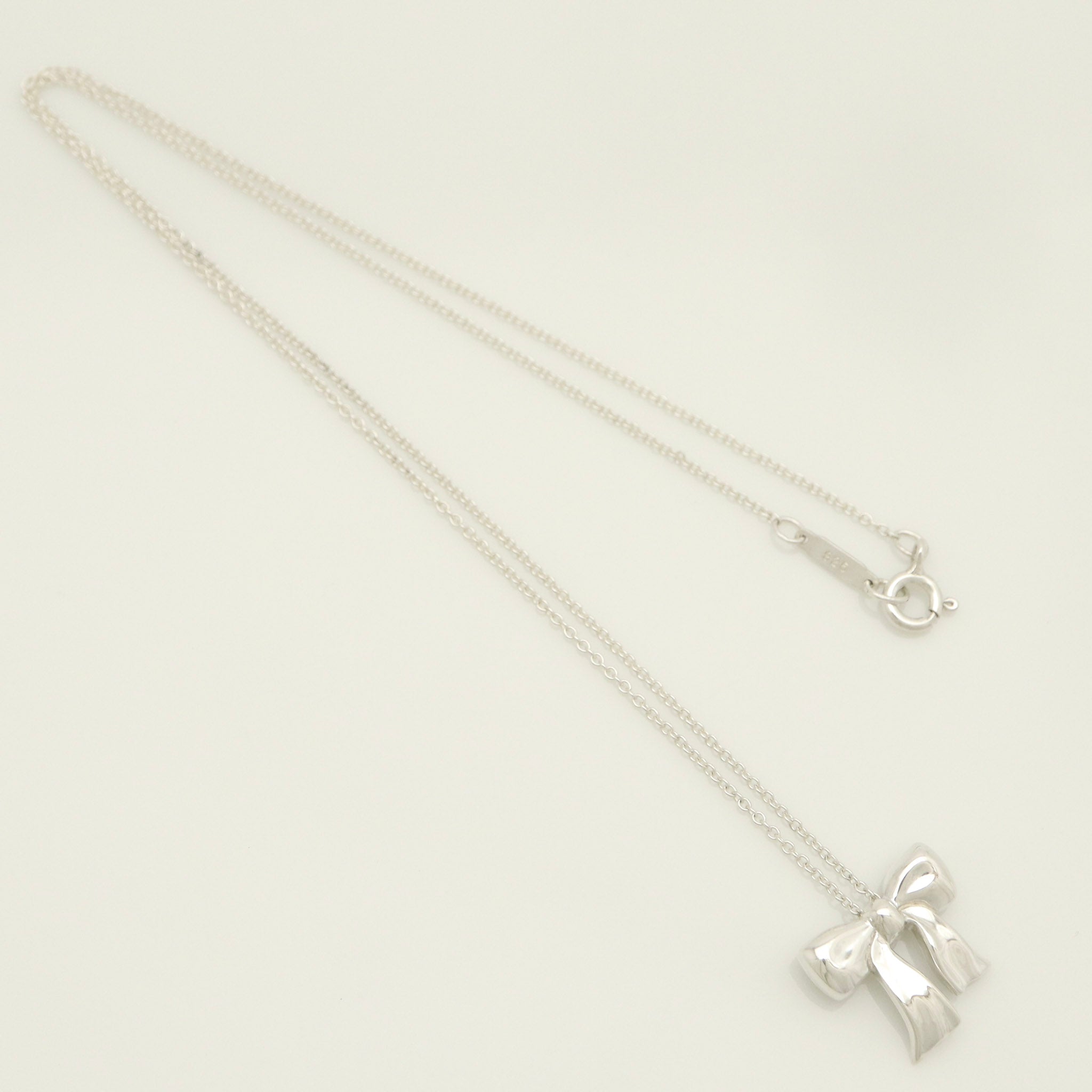 TIFFANY&Co. ミニ リボン ネックレス AG925