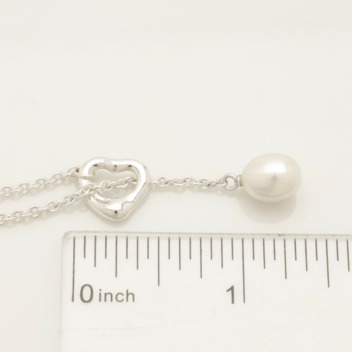 TIFFANY&Co. エルサ ペレッティ オープンハート ラリアット フレッシュウォーター パール ネックレス AG925