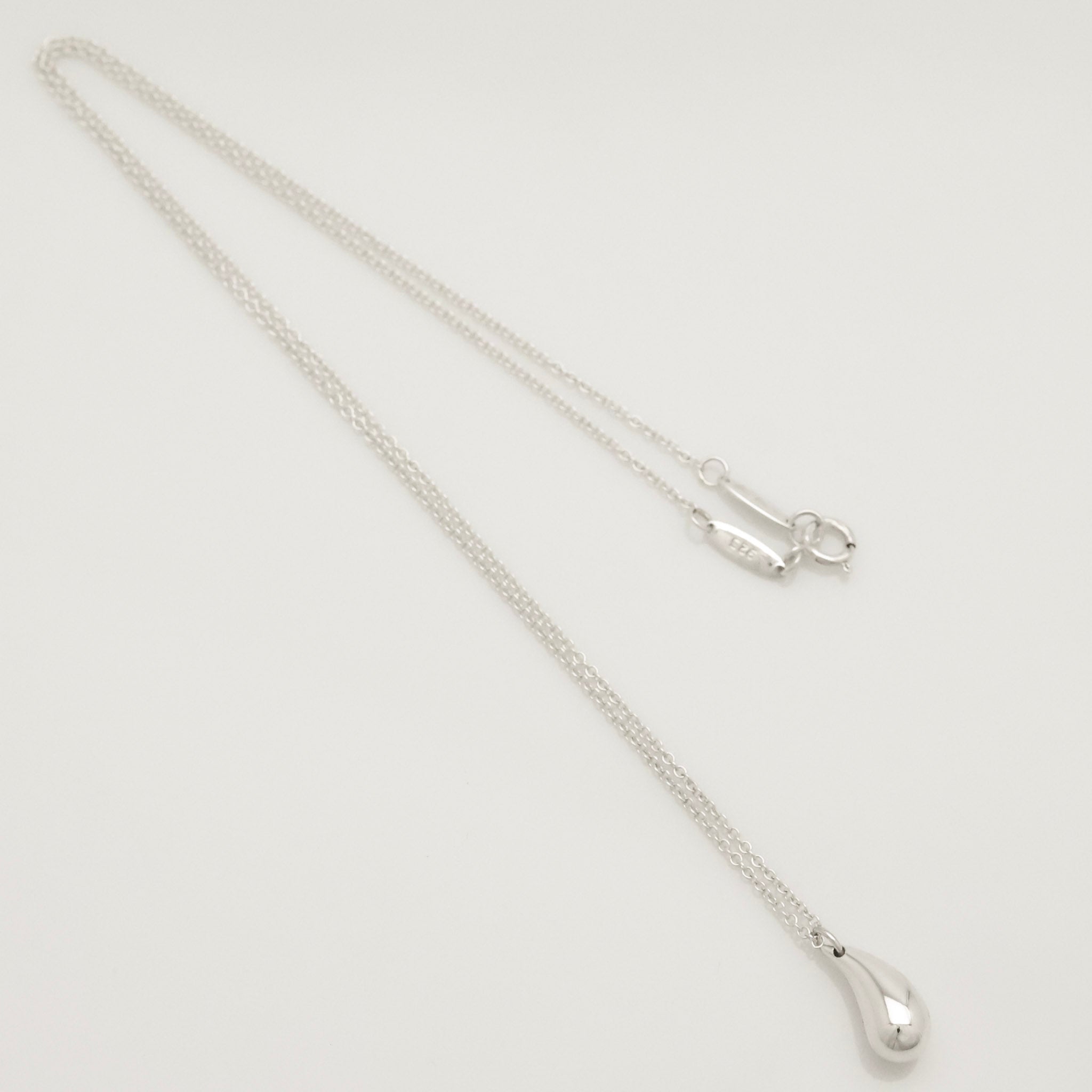 Tiffany & Co. Peretti Teardrop Necklace Pendant  Sterling Silver 925
