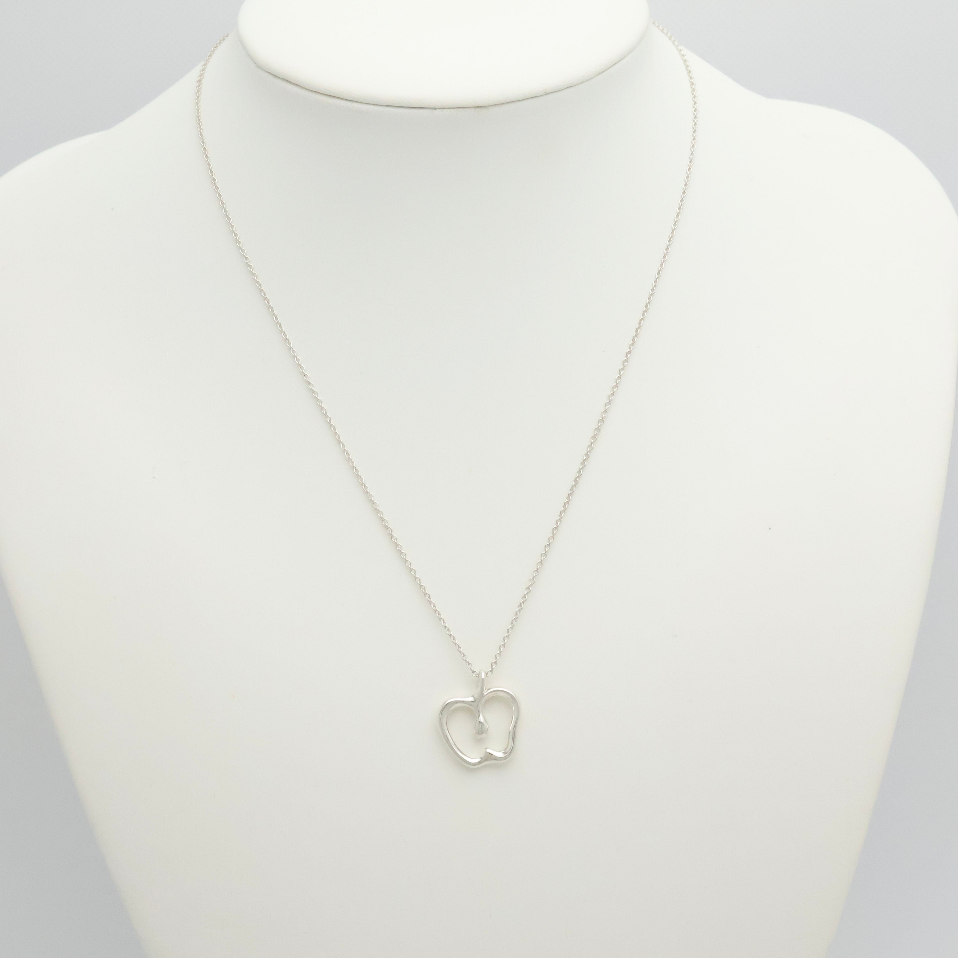 Tiffany & Co. Peretti Apple Necklace Pendant  Sterling Silver 925 