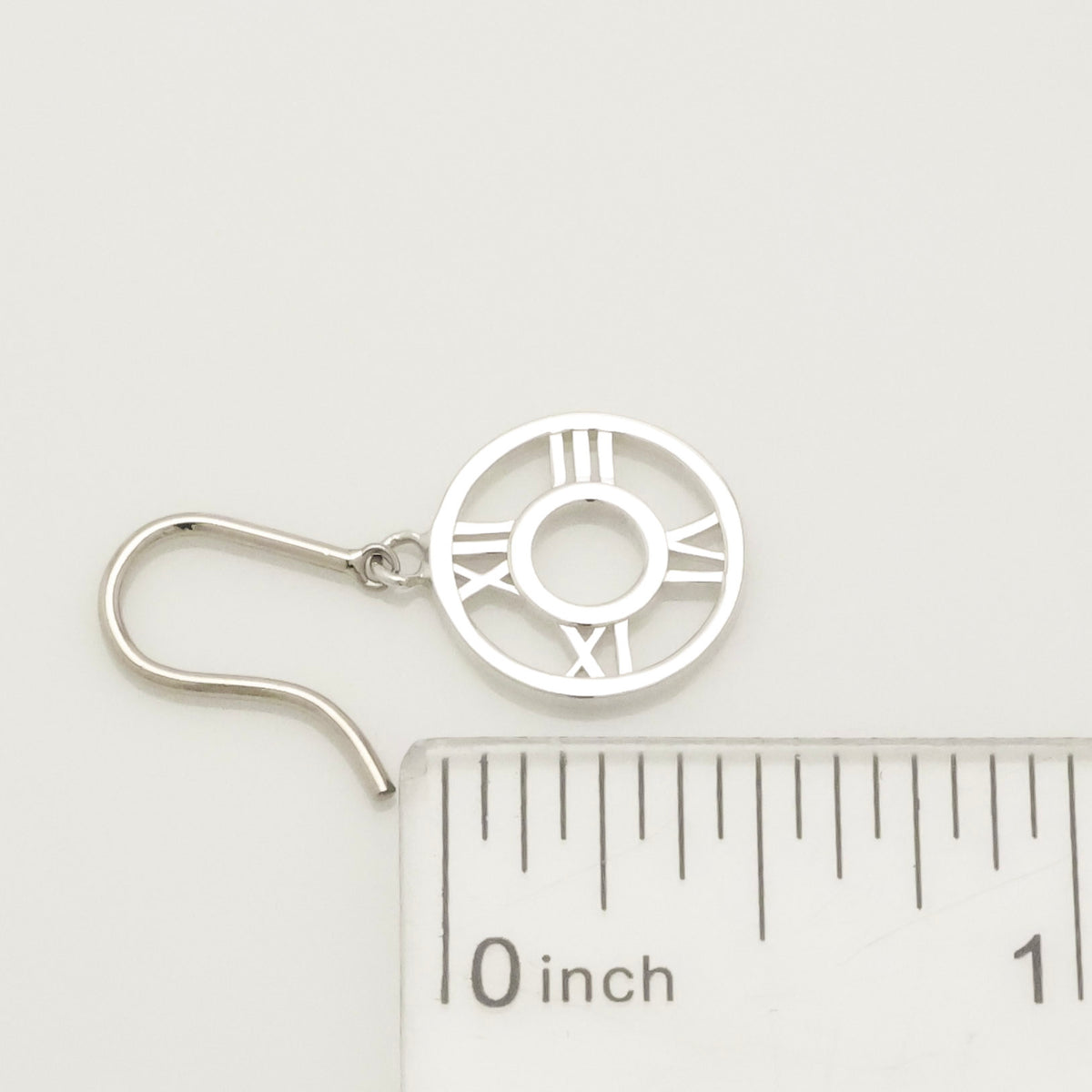 Tiffany & Co. Atlas Open Circle Dangle Hook Earrings Sterling Silver 925
