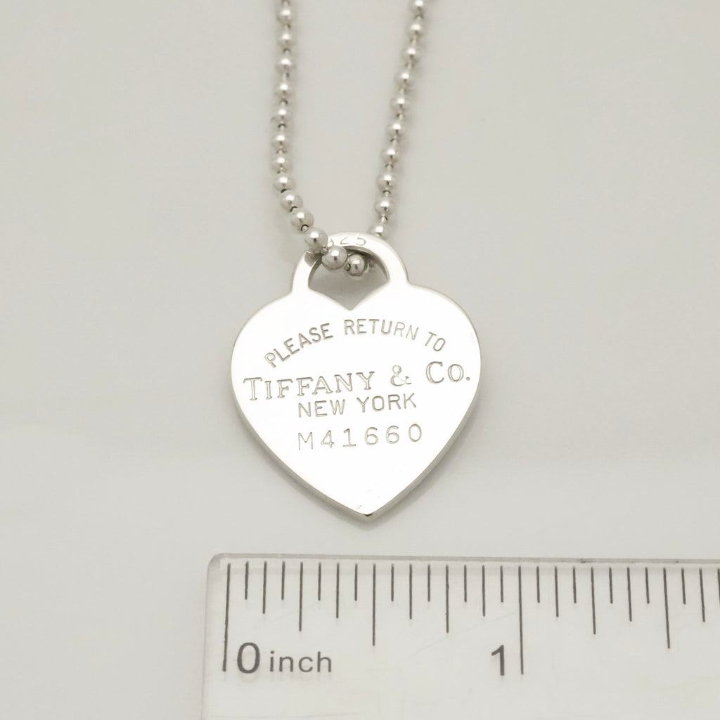 TIFFANY&Co. リターントゥ ティファニー ハート タグ ボール チェーン ネックレス AG925