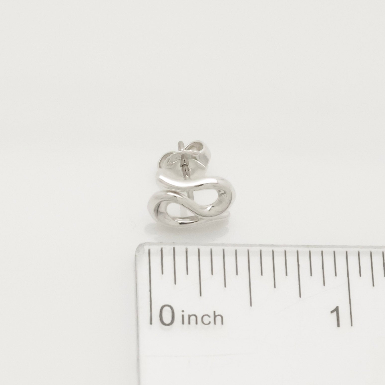 TIFFANY&Co. オープン ウェーブ エルサペレッティ スタッド ピアス AG925