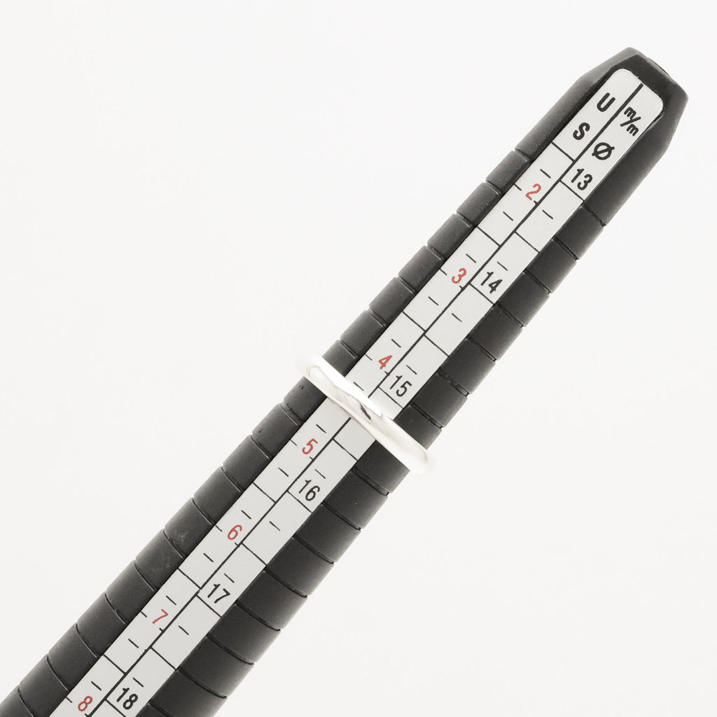 Tiffany & Co. Sapphire Stacking Band Ring Size 4.25-4.5 Sterling Silver 925