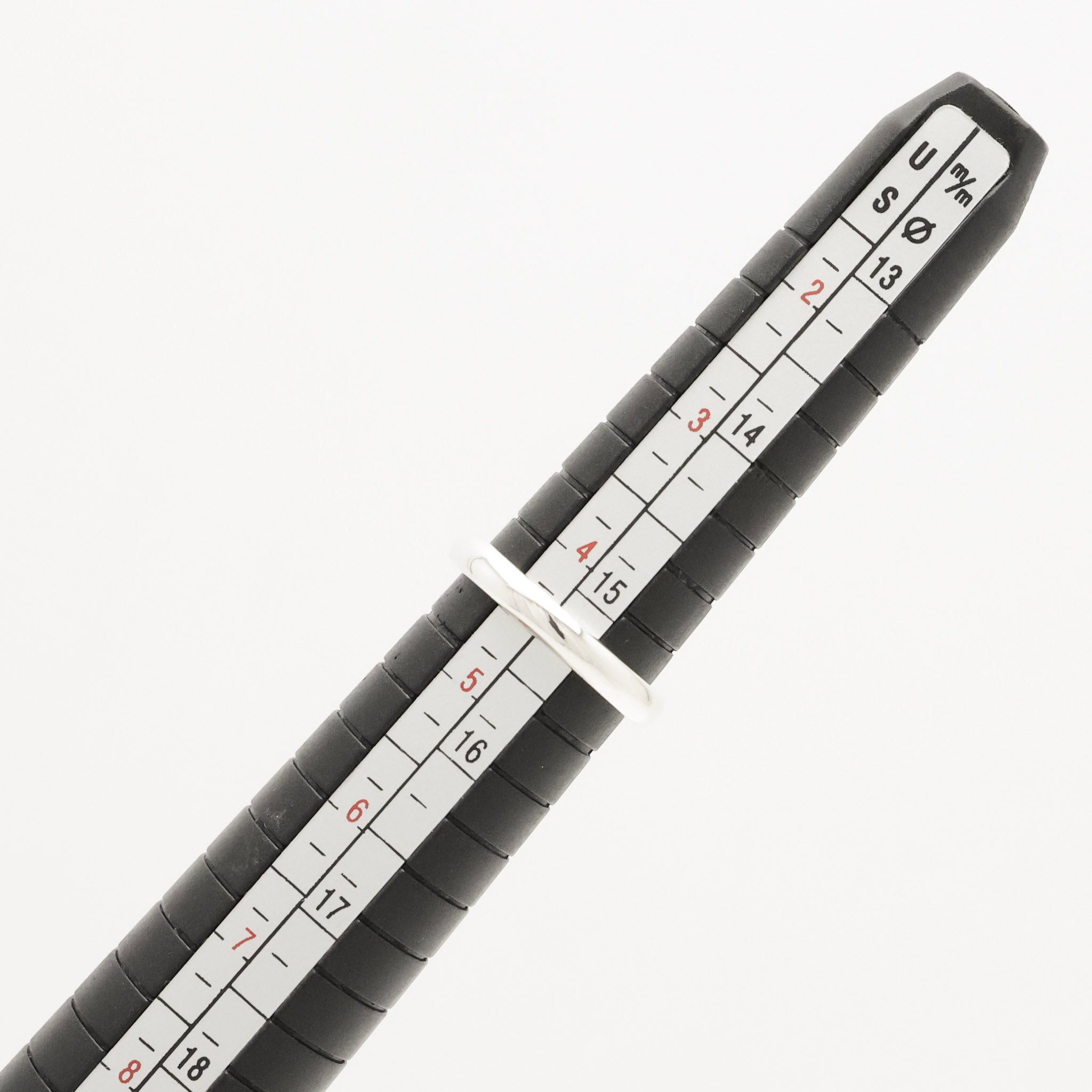 Tiffany & Co. Sapphire Stacking Band Ring Size 4.25-4.5 Sterling Silver 925