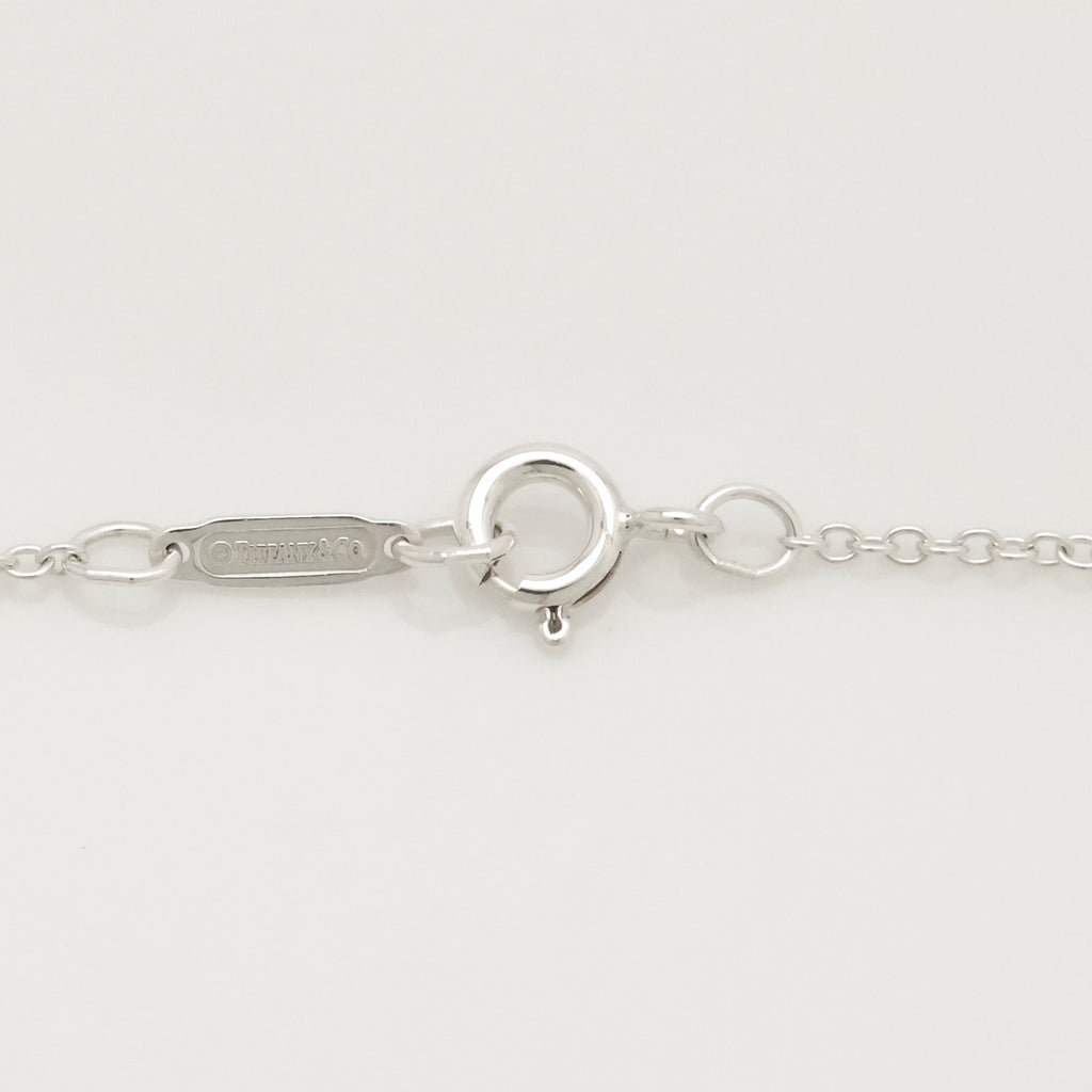 Tiffany & Co. Notes New York XL Large Wavy Round Circle Necklace Sterling Silver 925