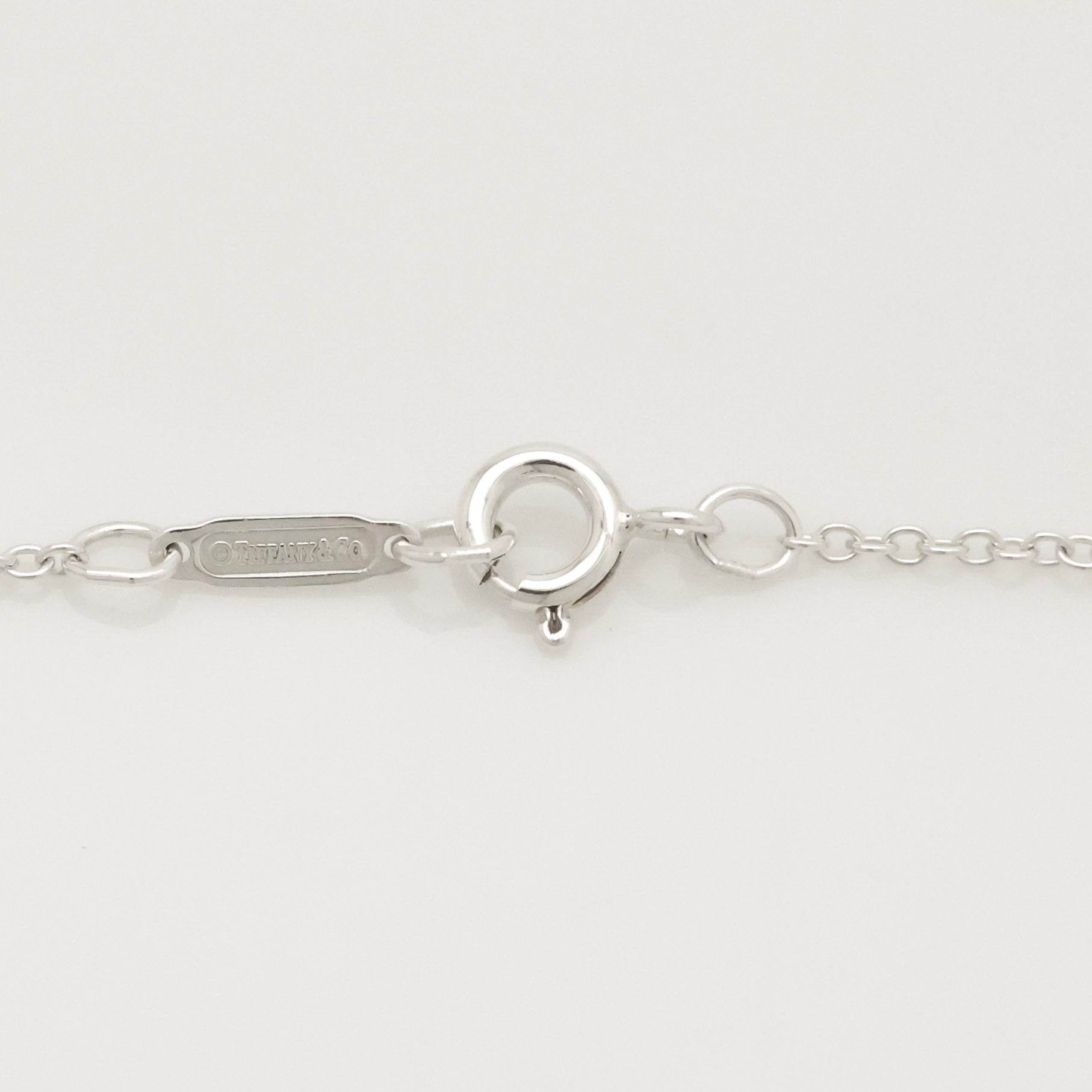 Tiffany & Co. Notes New York XL Large Wavy Round Circle Necklace Sterling Silver 925