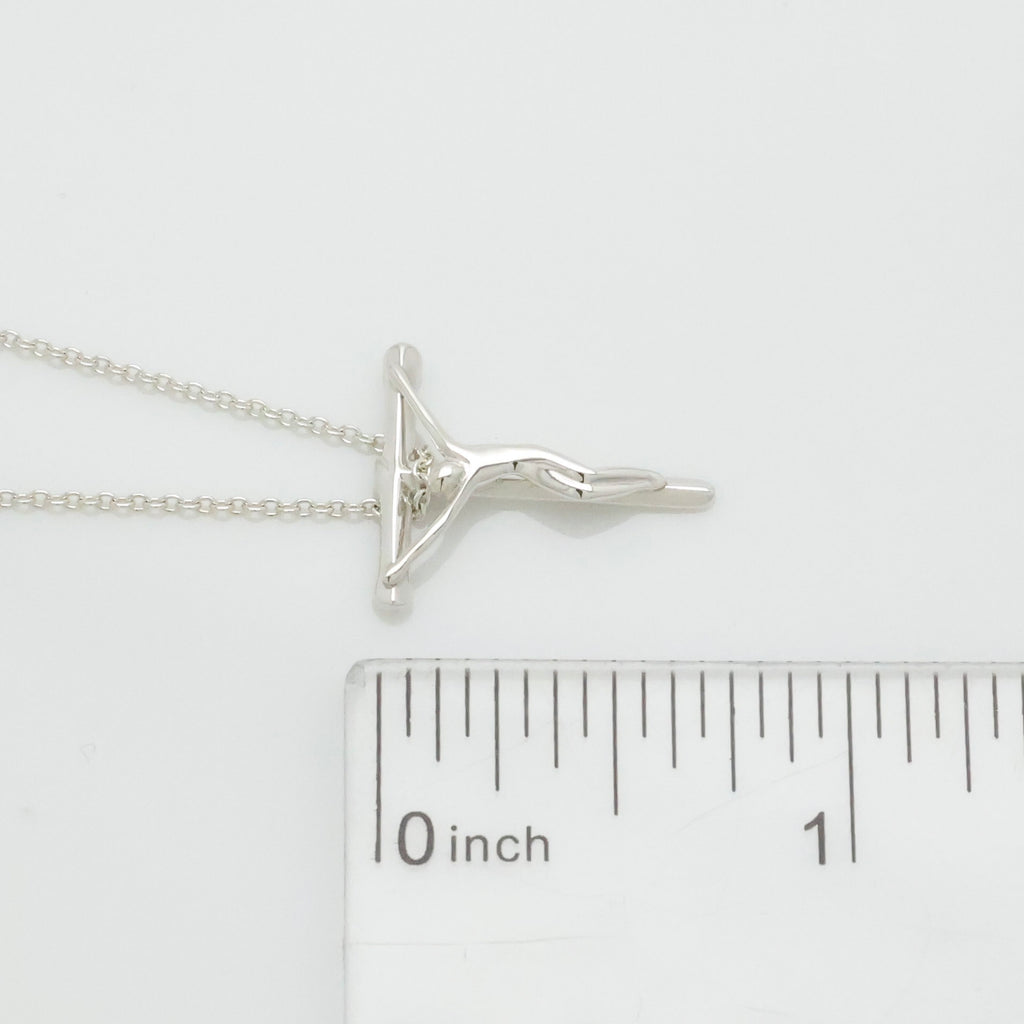 Tiffany & Co. Crucifix Cross Necklace Pendant Sterling Silver 925