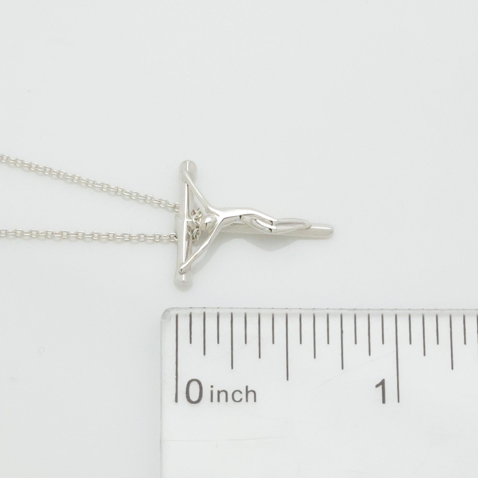 Tiffany & Co. Crucifix Cross Necklace Pendant Sterling Silver 925