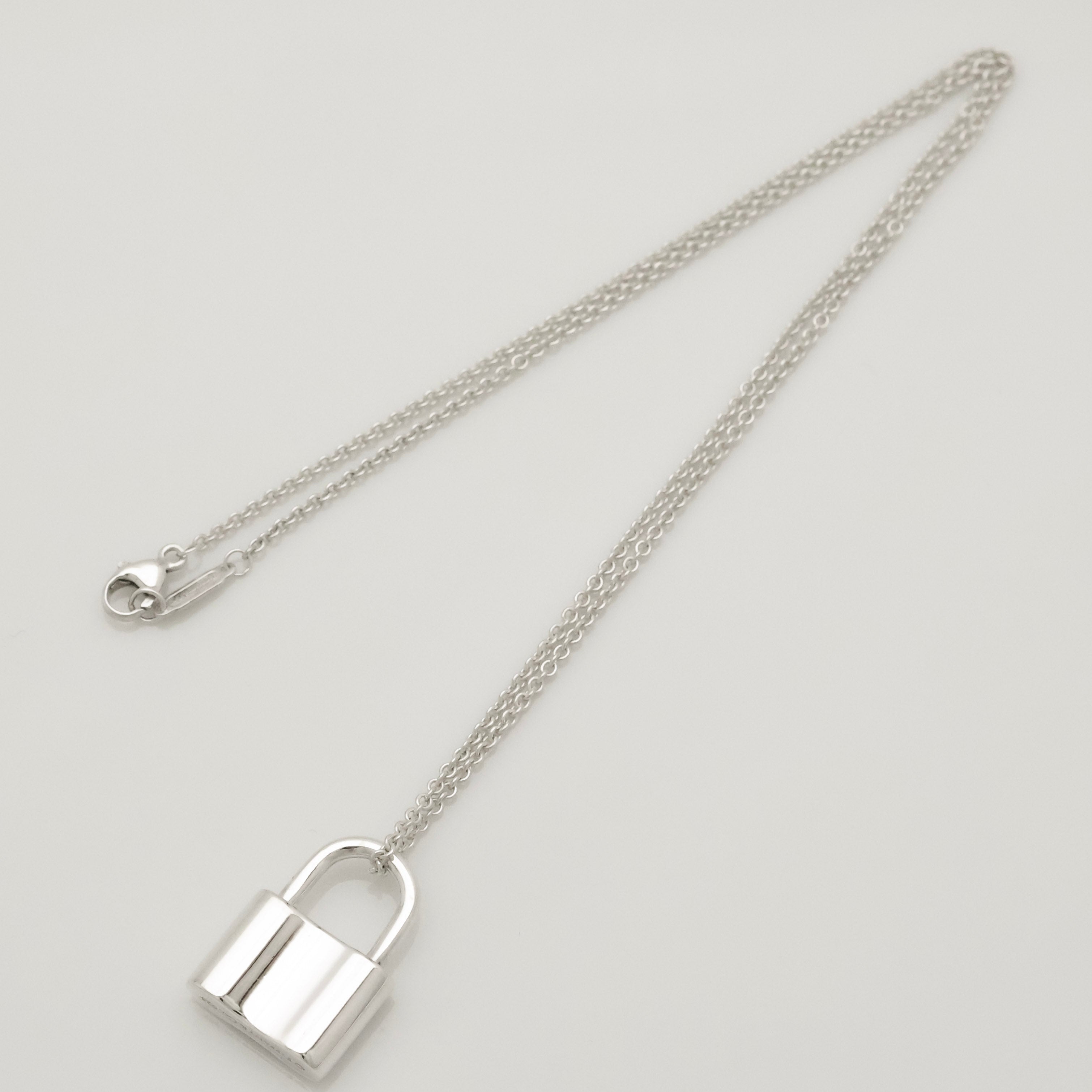 TIFFANY&Co. 1837 カデナ ロック チャーム ネックレス AG925