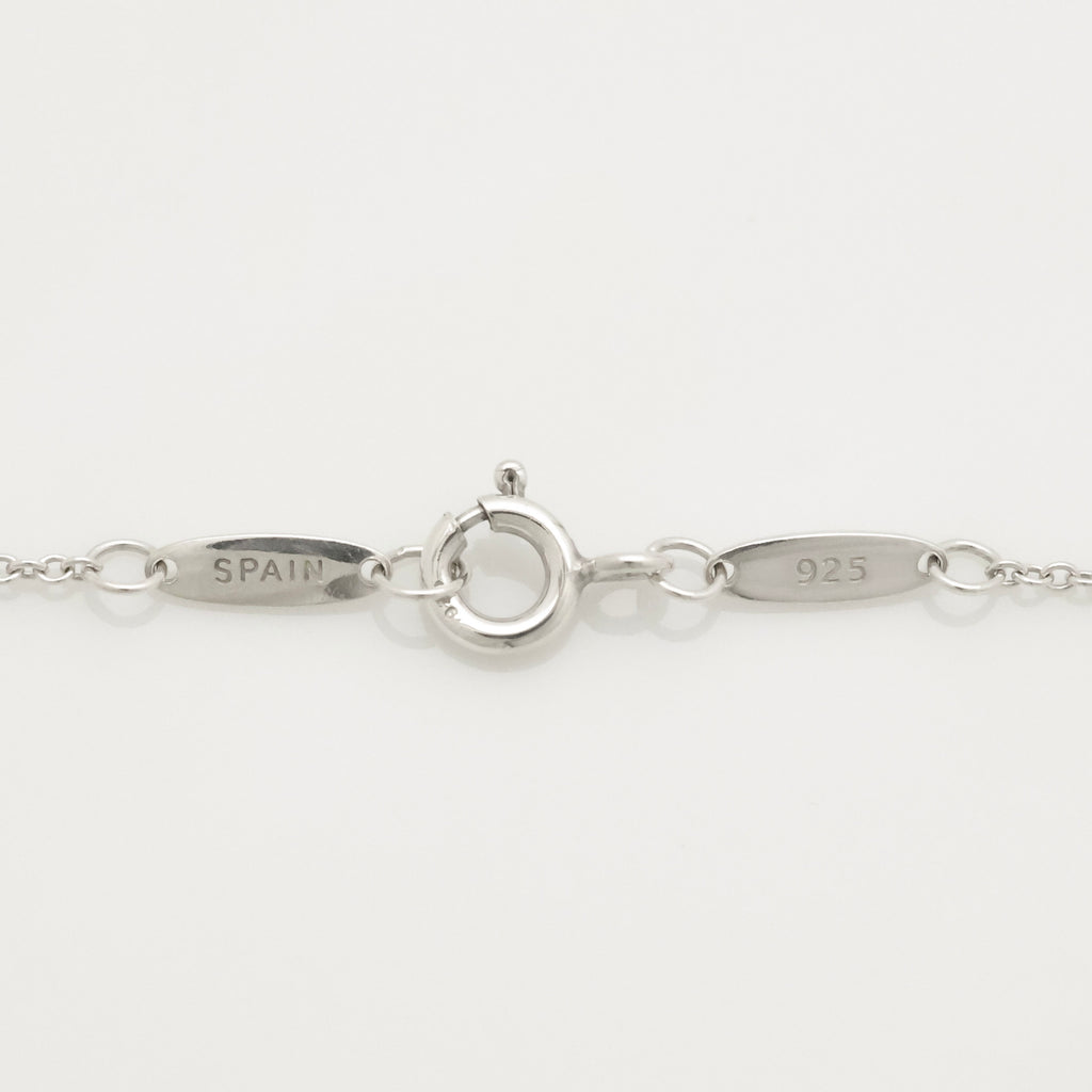 Tiffany & Co. Peretti Curved Full Heart Necklace Sterling Silver 925