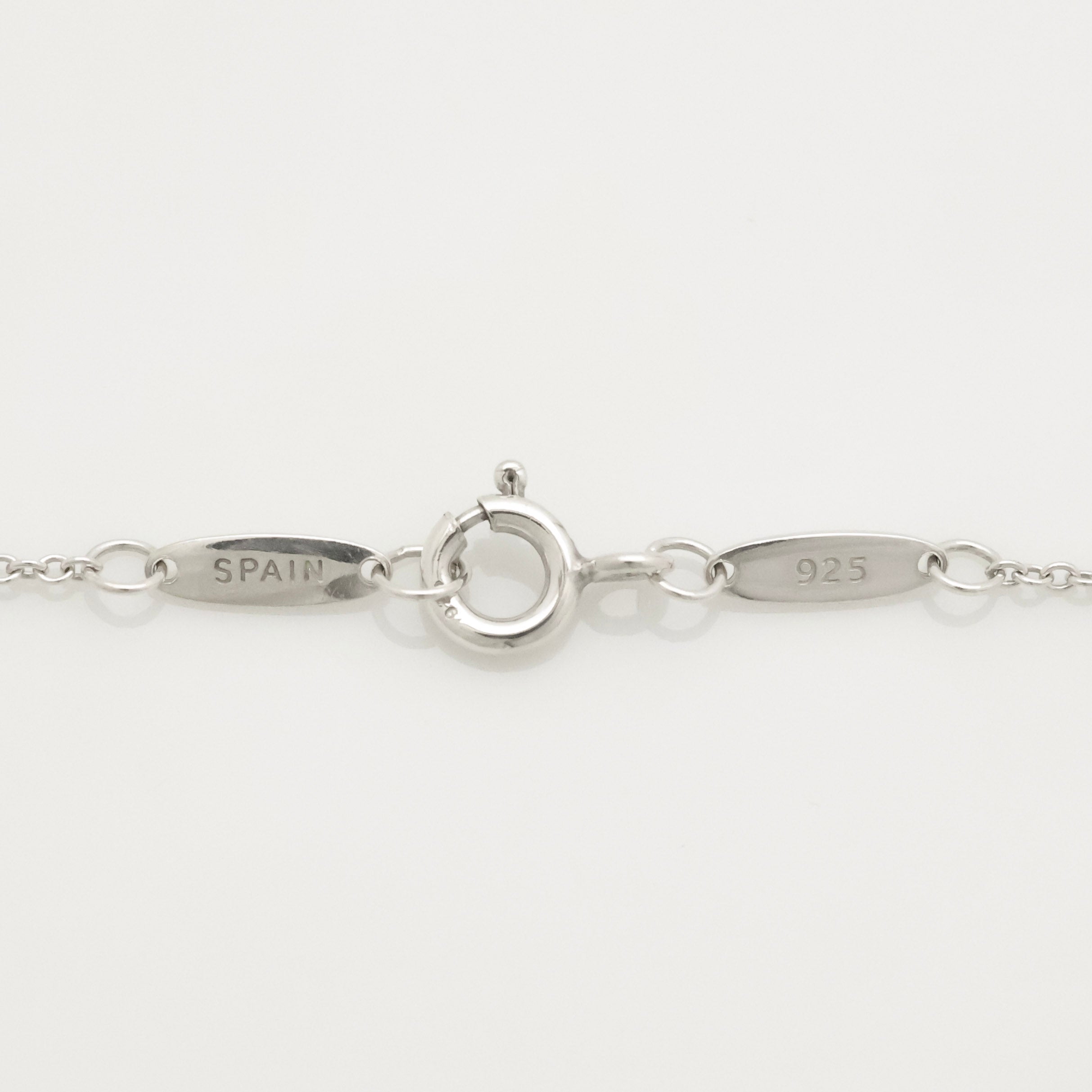 Tiffany & Co. Peretti Curved Full Heart Necklace Sterling Silver 925