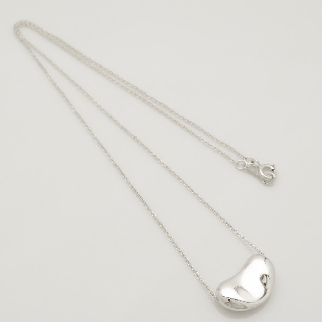  Tiffany & Co. Peretti Large  Bean Necklace  Sterling Silver 925 