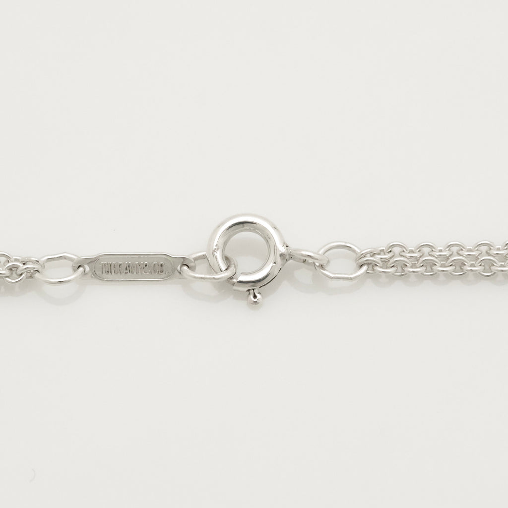 Tiffany & Co. Infinity Double Chain Necklace Sterling Silver 925