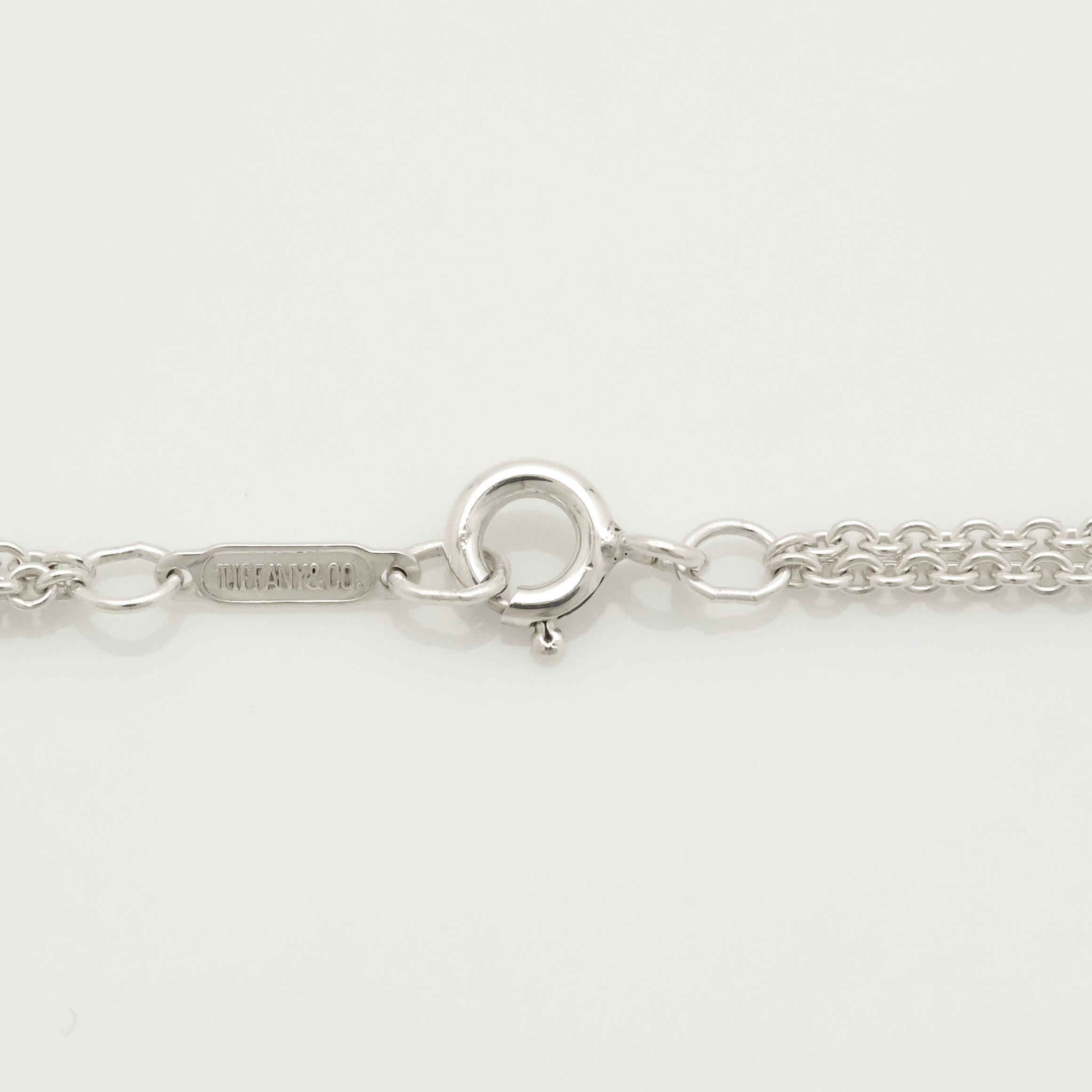 Tiffany & Co. Infinity Double Chain Necklace Sterling Silver 925