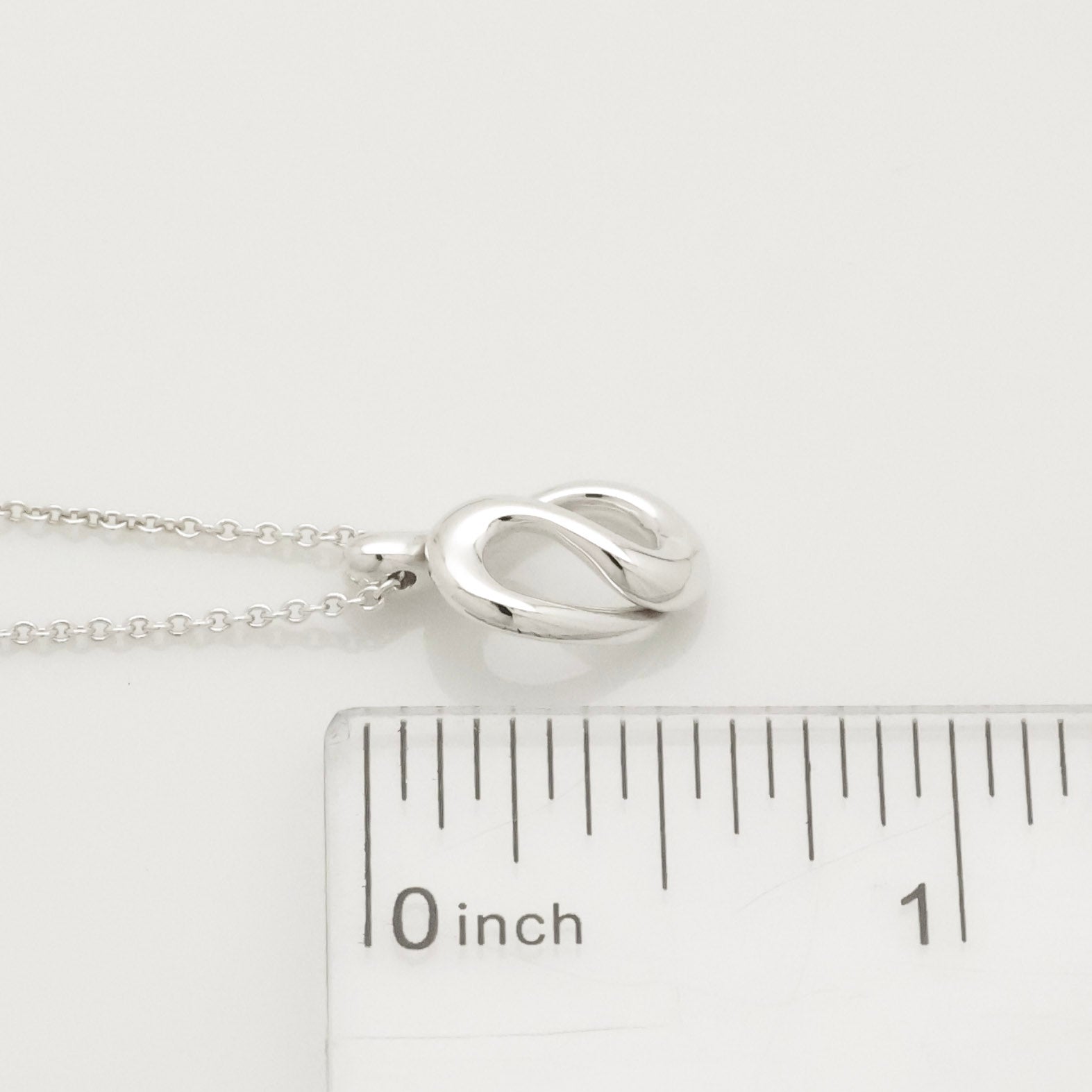 Tiffany & Co. Puff Heart Pendant Necklace Sterling Silver 925