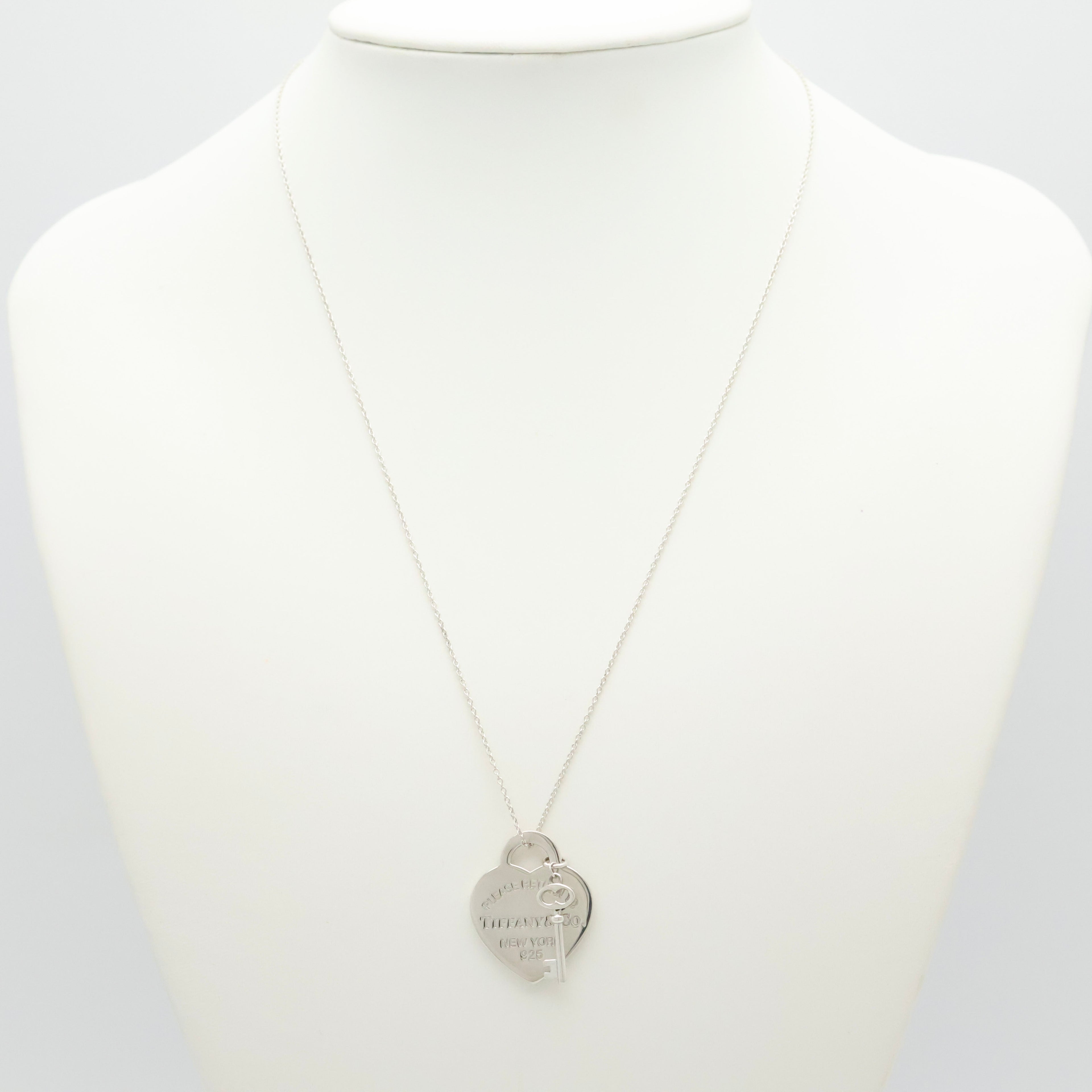 TIFFANY&Co. リターントゥ ティファニー ハート タグ キー ネックレス AG925