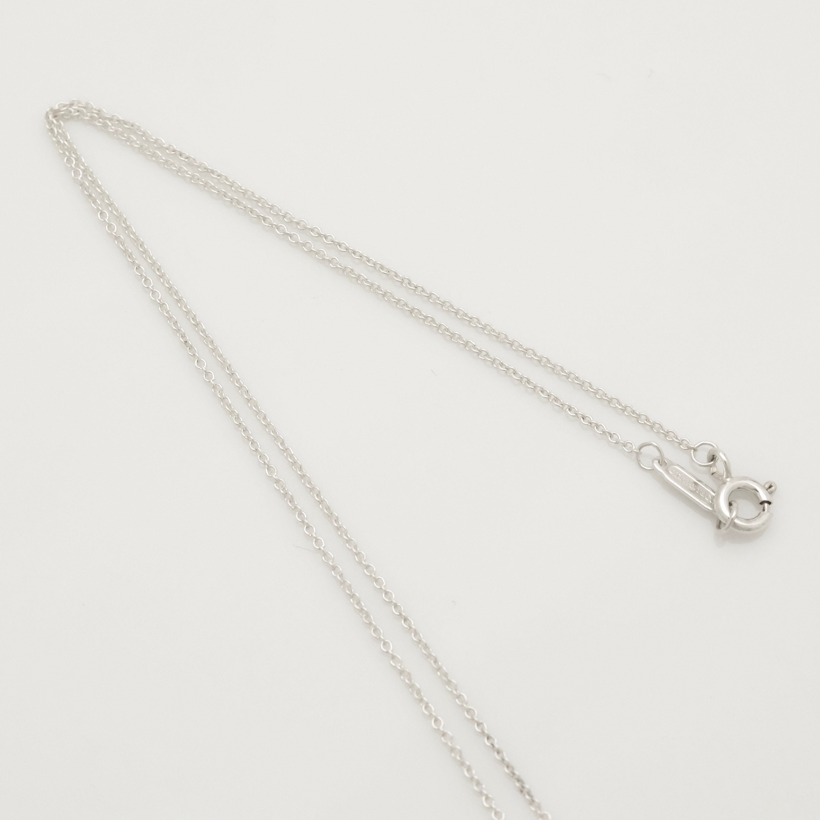 TIFFANY&Co. ダブル ドロップ ハート ネックレス AG925