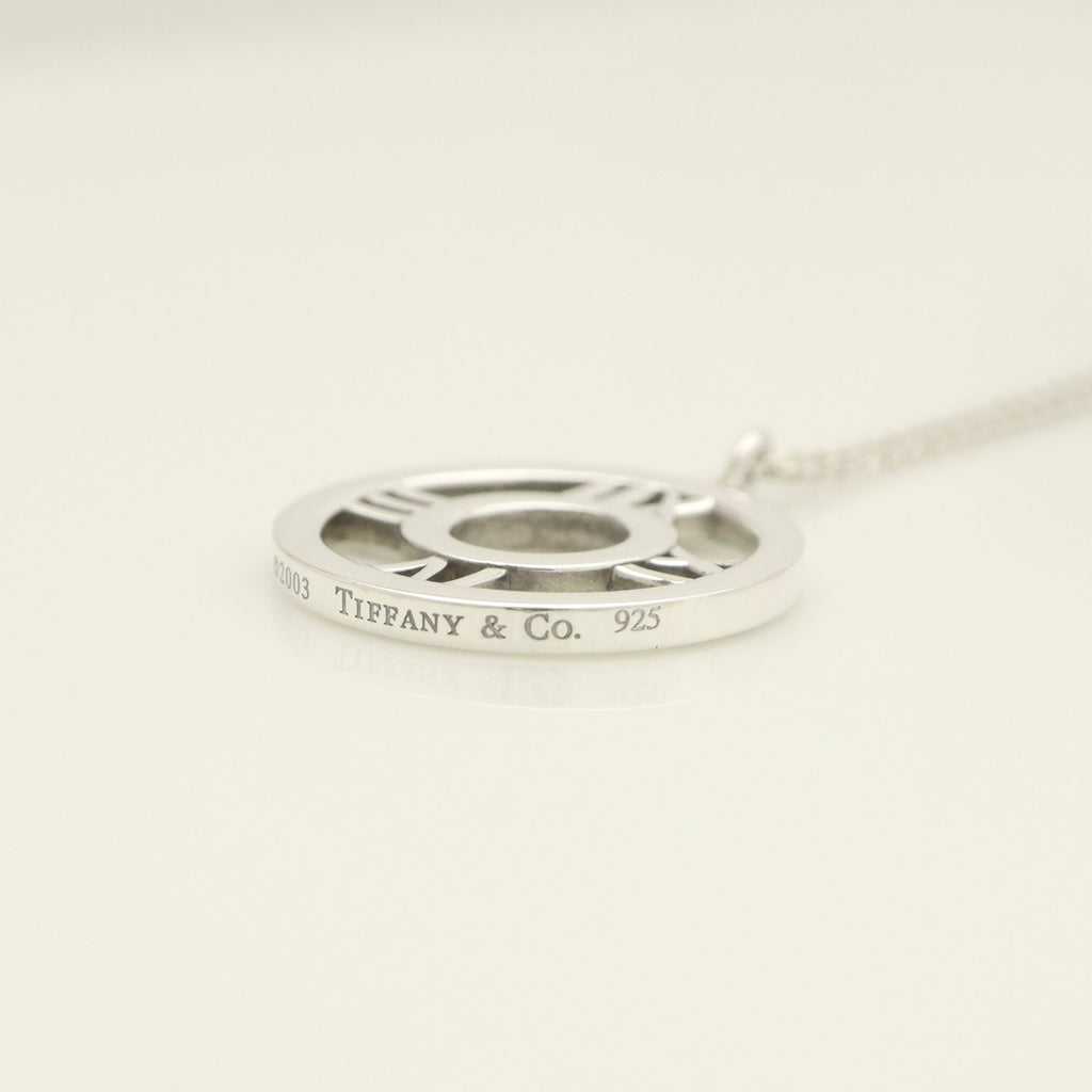  Tiffany & Co. Atlas Open Circle Necklace Sterling Silver 925