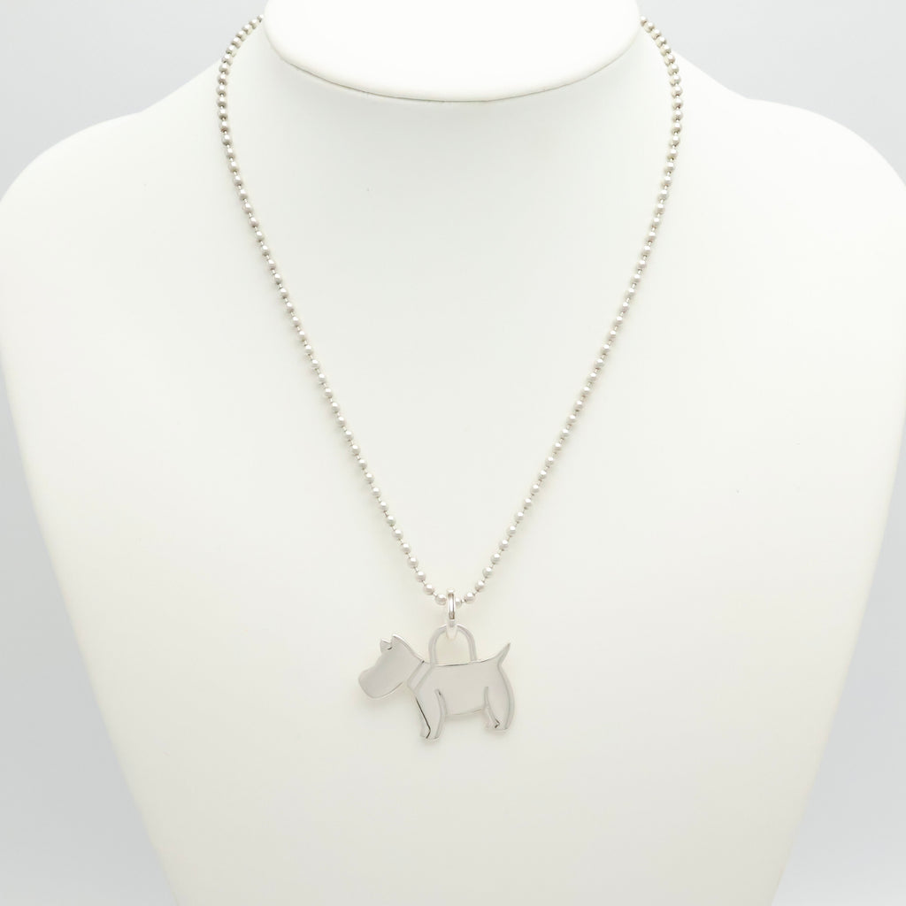 Tiffany & Co. Scottie Terrier Dog Necklacce Sterling Silver 925