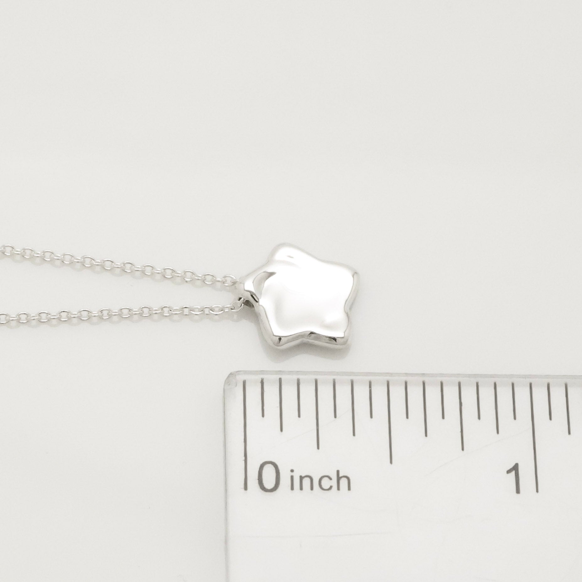  Tiffany & Co. Peretti Star Pendant Necklace Sterling Silver 925 