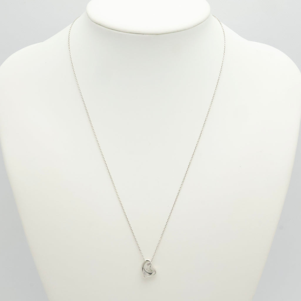  Tiffany & Co. Full Heart Pendant Necklace Sterling Silver 925