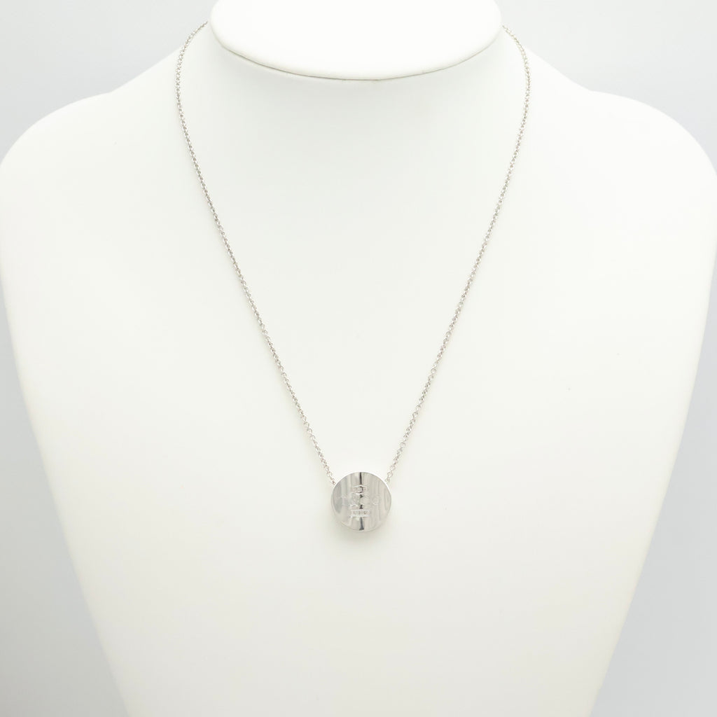 Tiffany & Co. 1837 Concave Circle Necklace Sterling Silver 925