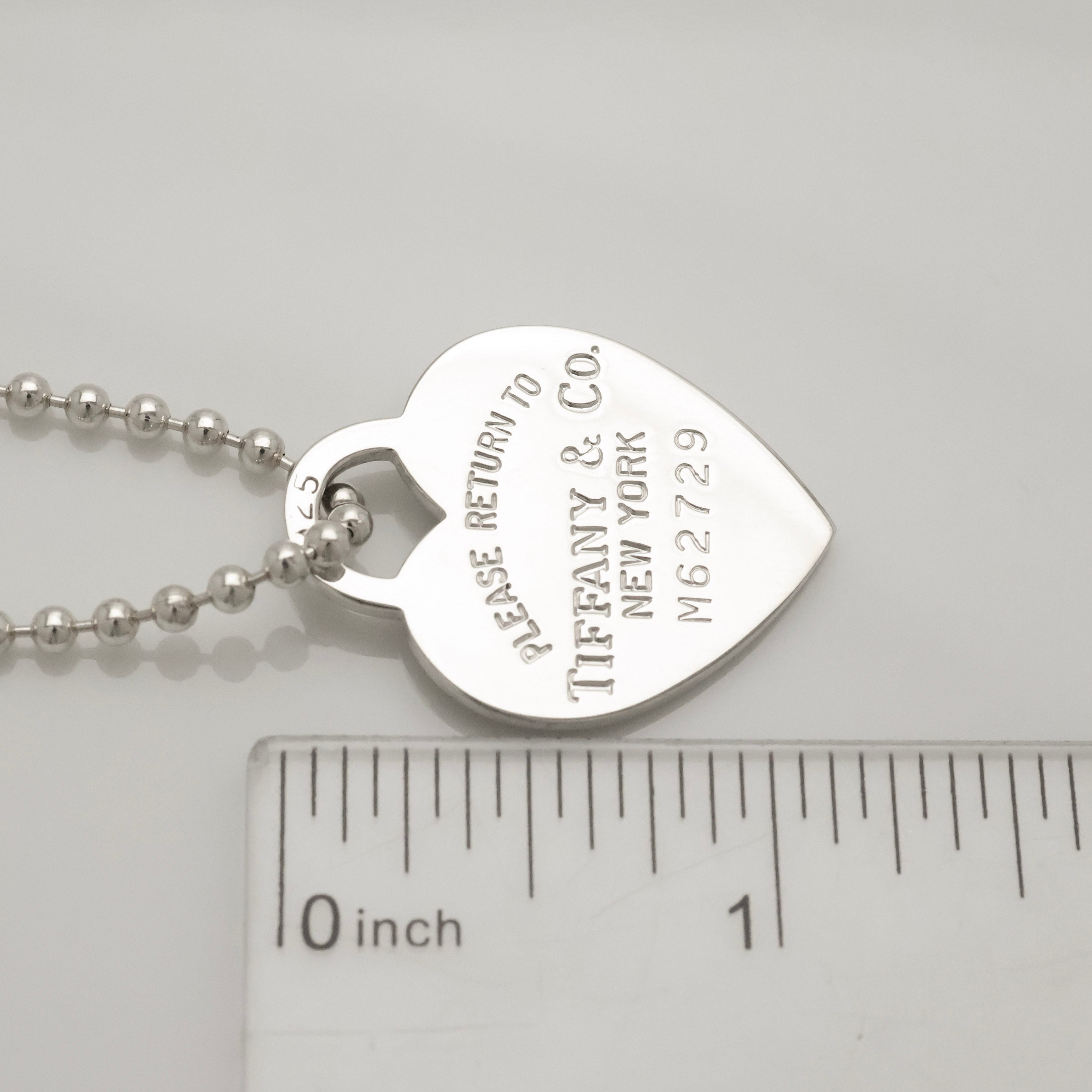 TIFFANY&Co. リターントゥ ティファニー ハート タグ ボール チェーン ネックレス AG925