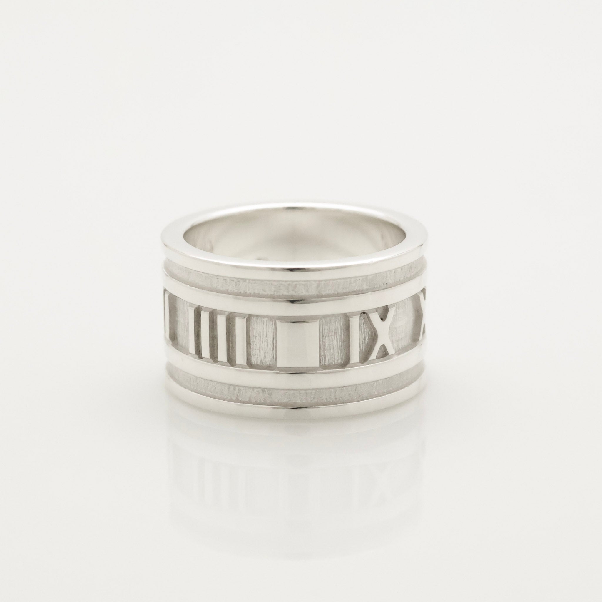 Tiffany & Co. Atlas Wide Ring Size 5 Sterling Silver 925