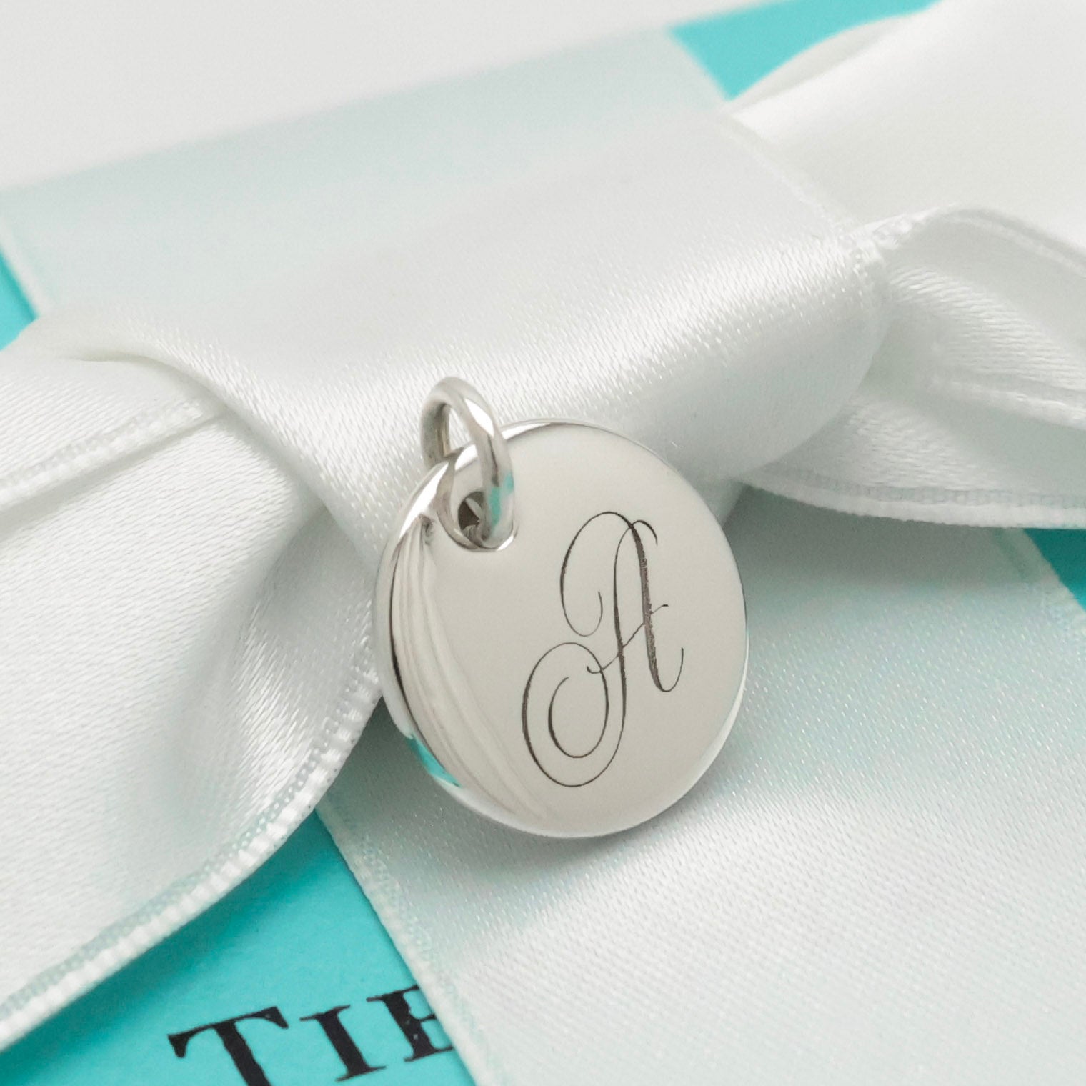 TIFFANY&Co. ノーツ レター アルファベット イニシャル A ディスク チャーム AG925