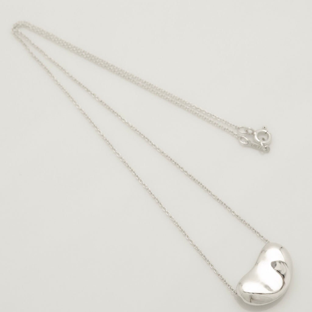  Tiffany & Co. Peretti Large Bean Necklace Sterling Silver 925 