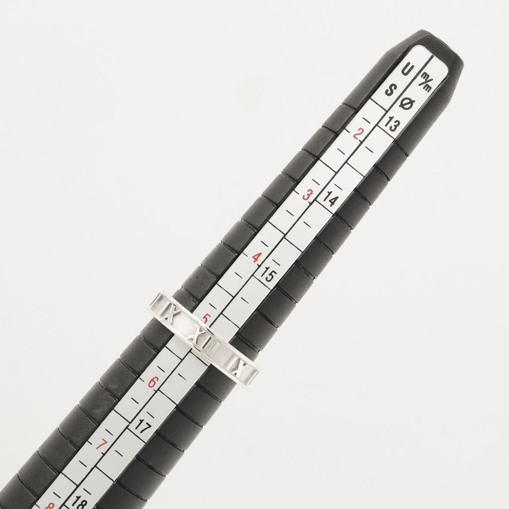 Tiffany & Co. Atlas Ring Size US 5.25 Sterling Silver 925