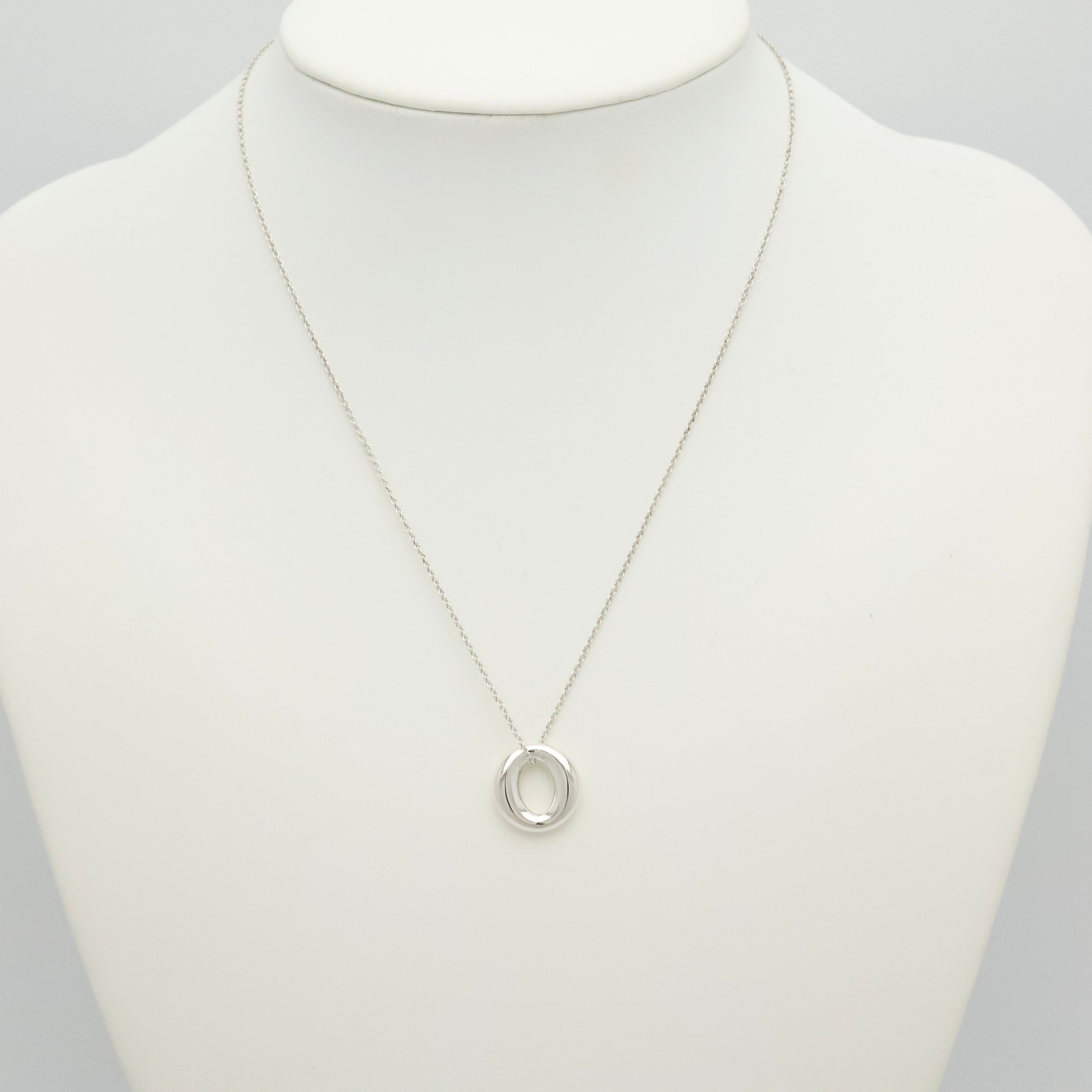 Tiffany & Co. Peretti Small Sevillana Necklace Sterling Silver 925