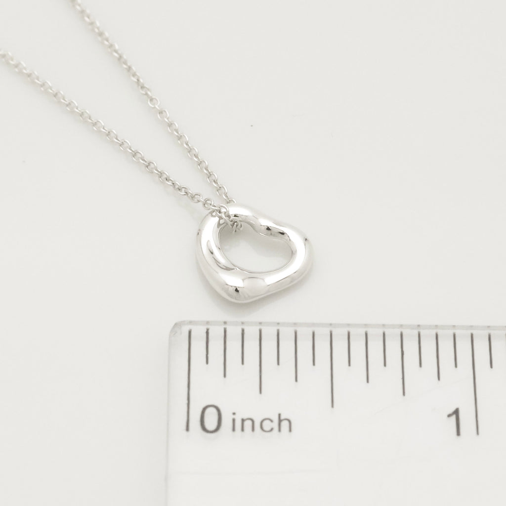 TIFFANY&Co. オープンハート 11mm エルサペレッティ ネックレス AG925