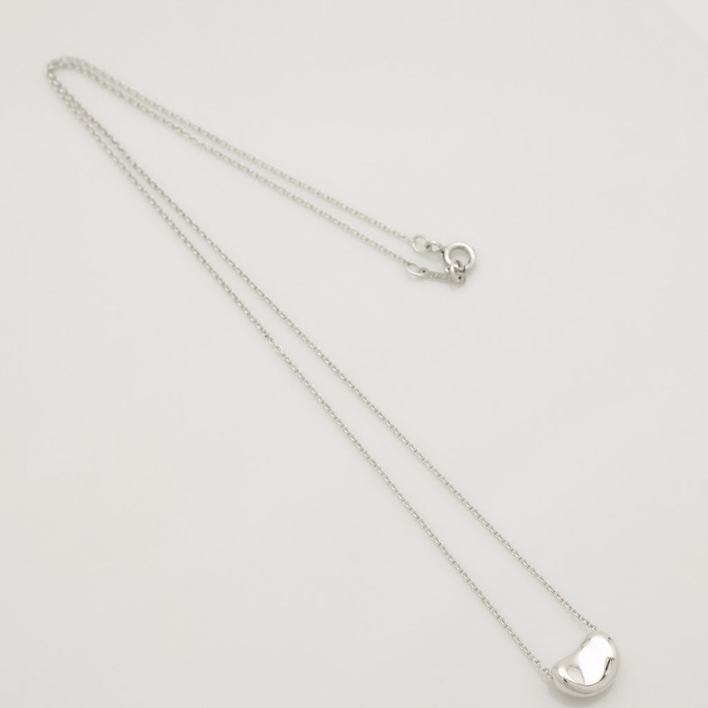  Tiffany & Co. Peretti Mini  Bean Necklace  Sterling Silver 925 