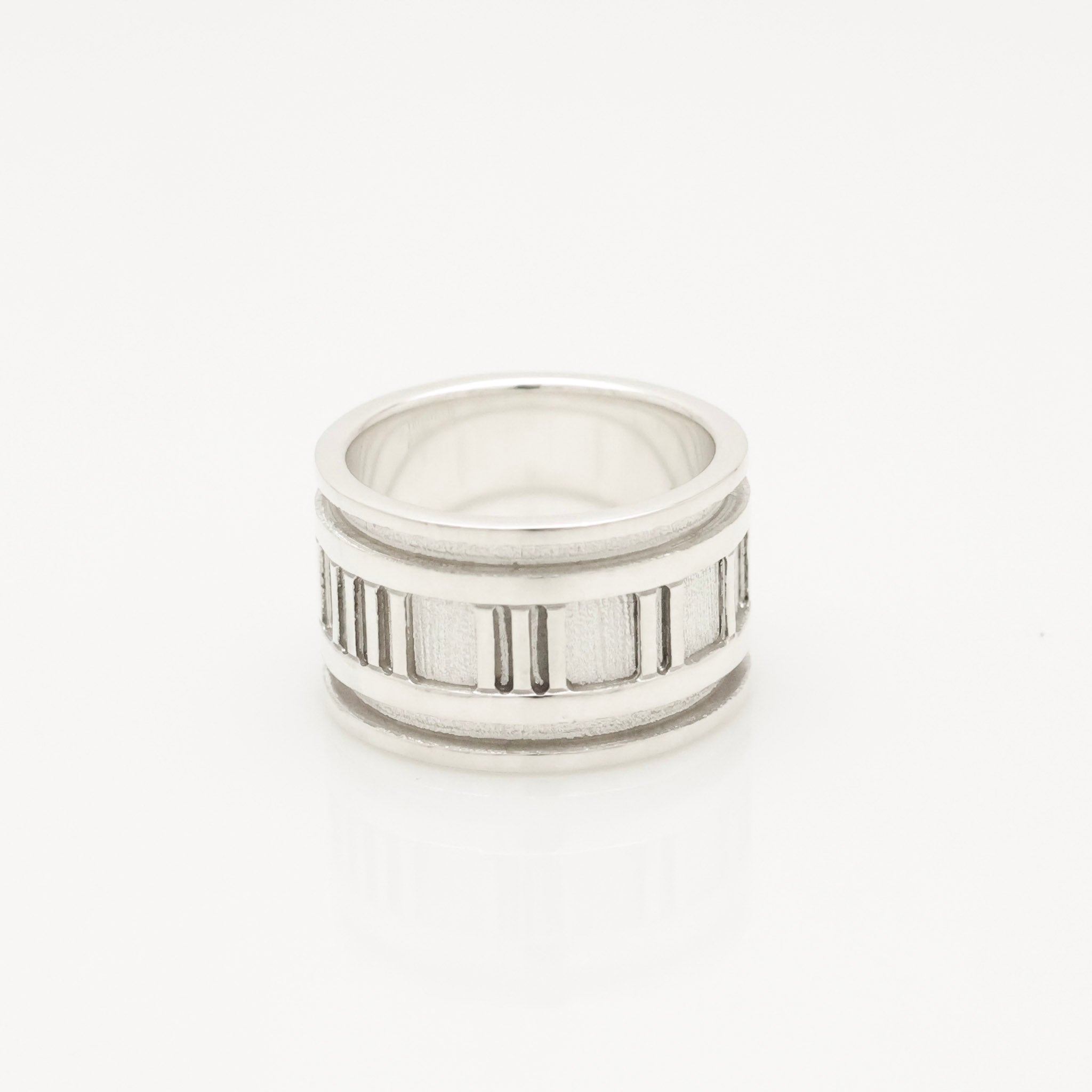 Tiffany & Co. Atlas Wide Ring Size 4.5- 5 Sterling Silver 925