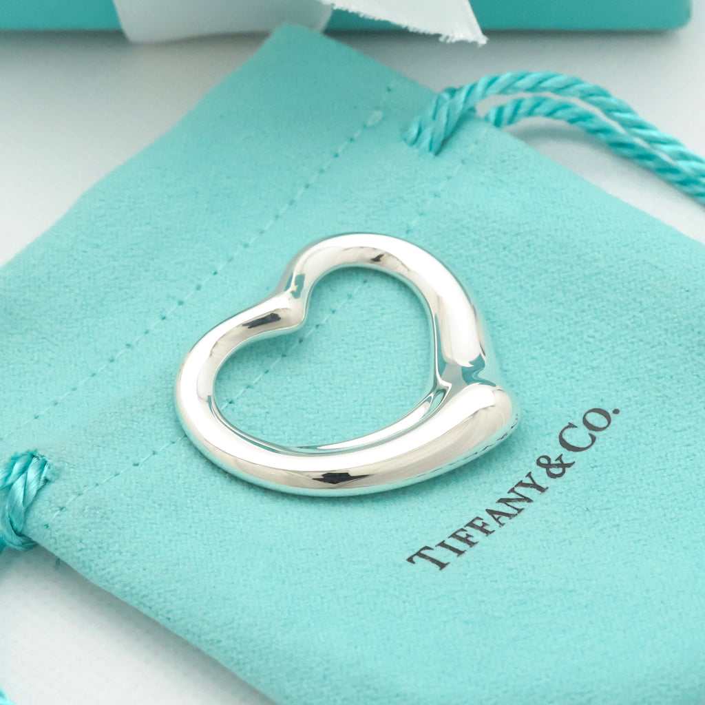TIFFANY&Co. オープンハート 36mm エルサペレッティ チャーム AG925