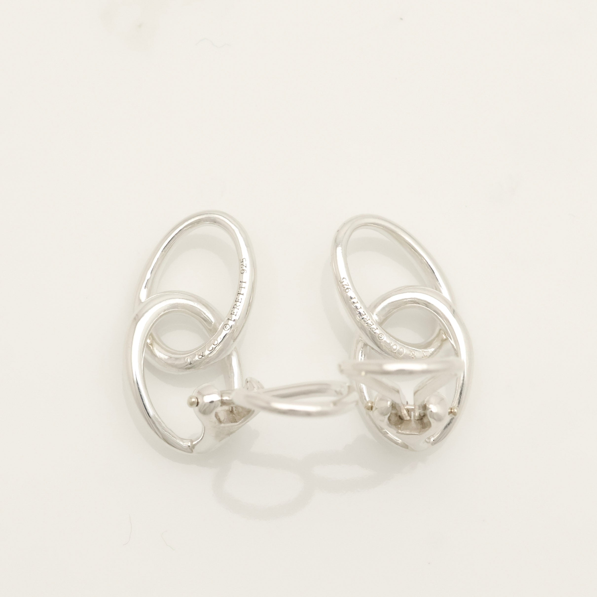 TIFFANY&Co. ダブル ループ エルサペレッティ クリップ イヤリング AG925