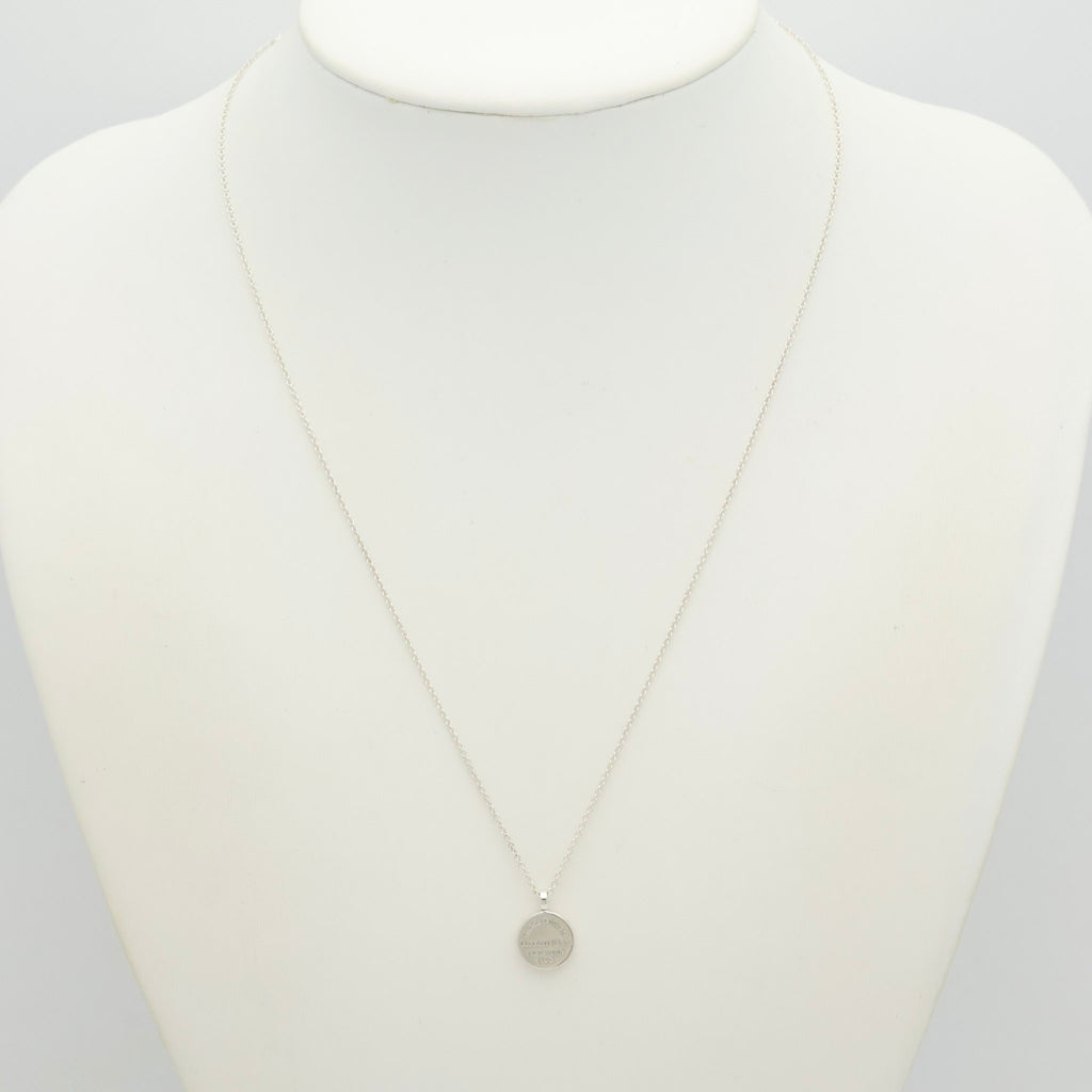 Tiffany & Co. Return to Round Necklace Sterling Silver 925 
