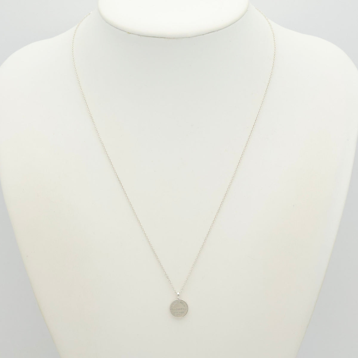 Tiffany & Co. Return to Round Necklace Sterling Silver 925 