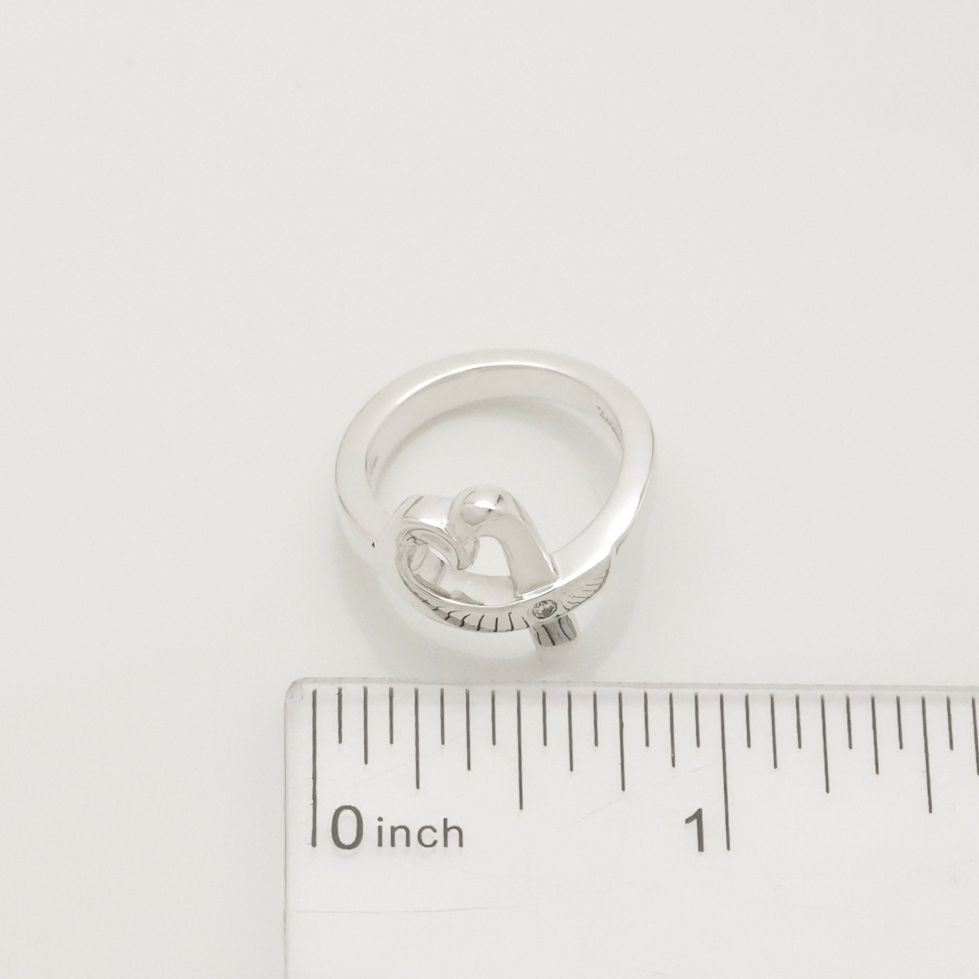 TIFFANY&Co. ラビングハート パロマピカソ 1P ダイヤモンド リング 10 号 AG925