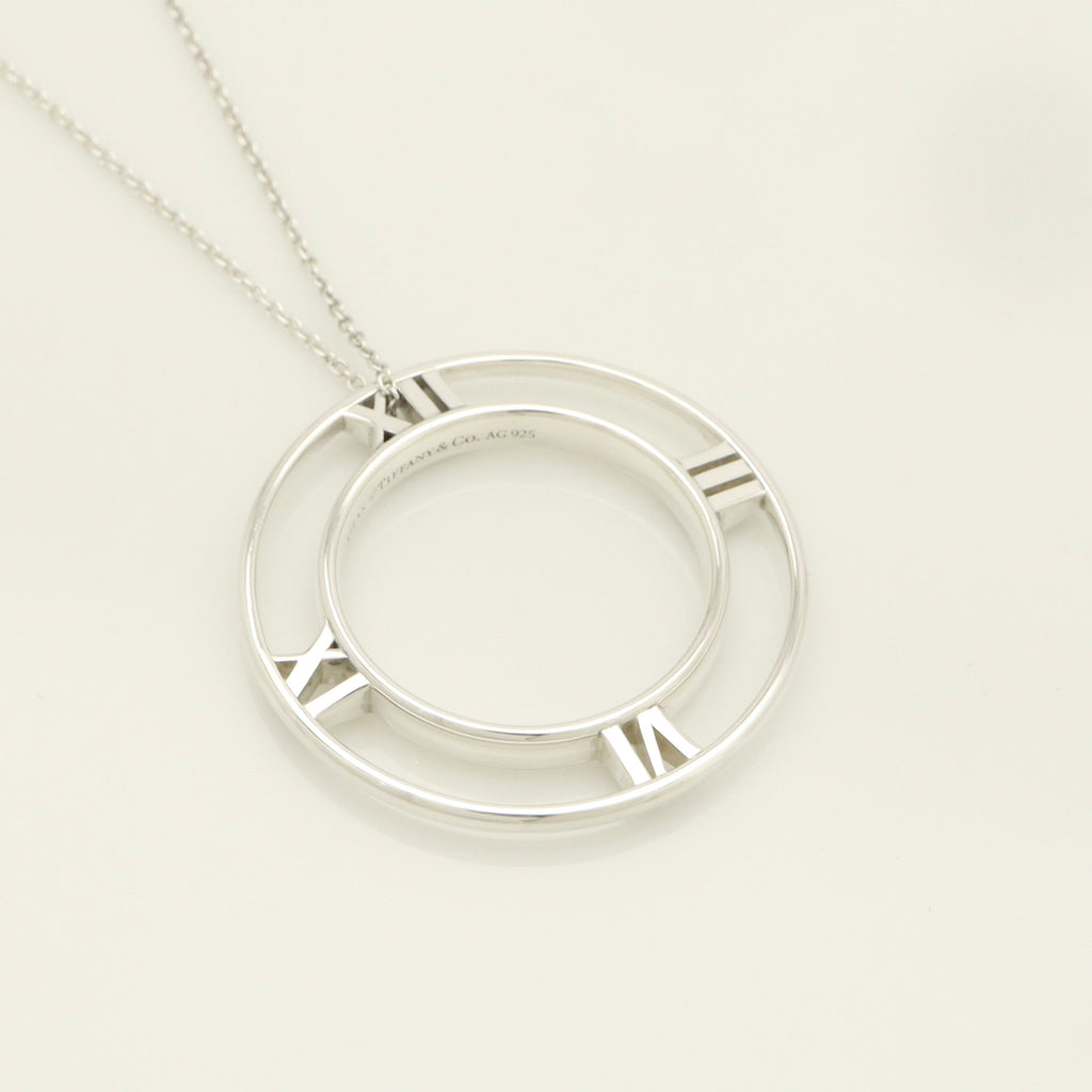 TIFFANY&Co. オープン アトラス メダリオン サークル ネックレス AG925